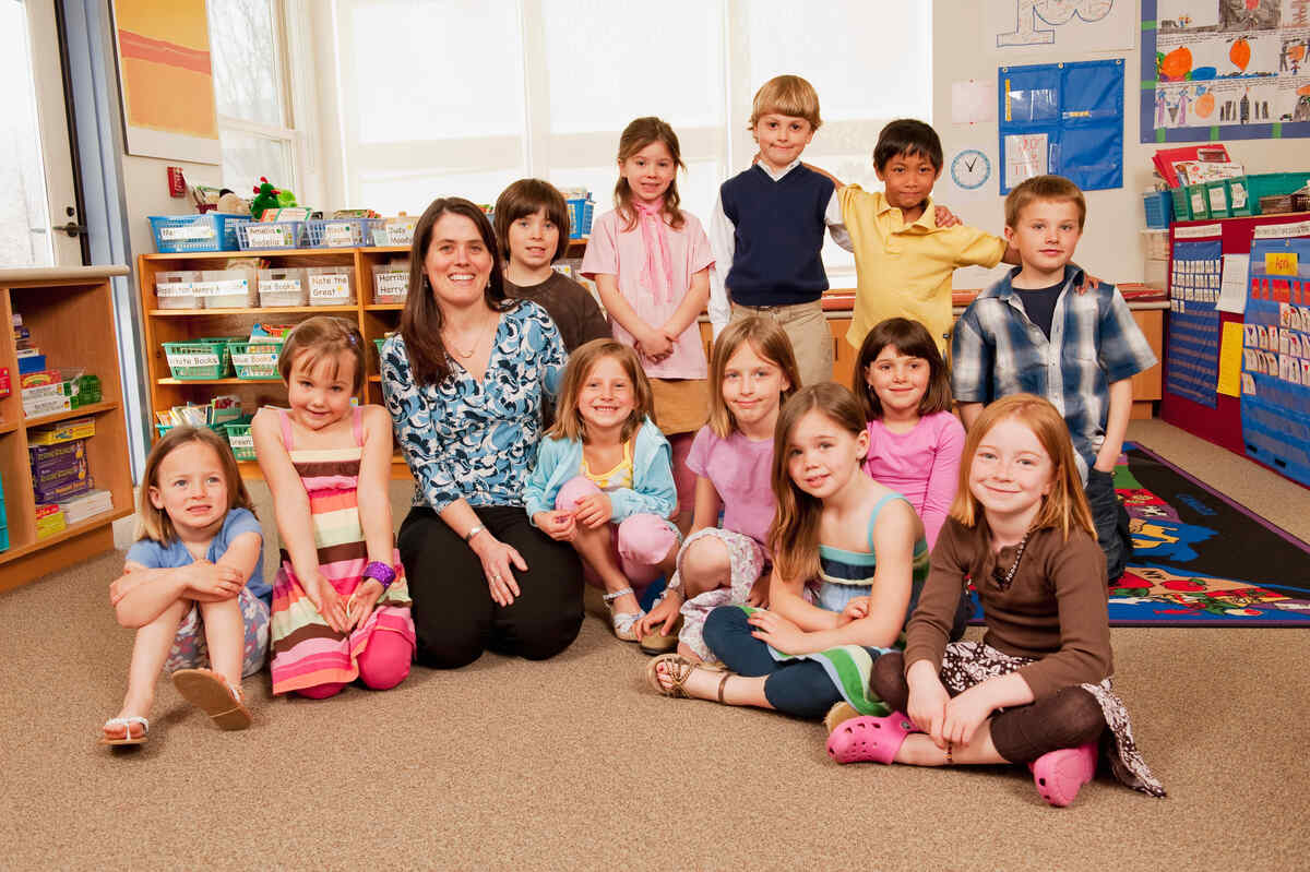 portrait-of-teacher-and-children-preschool