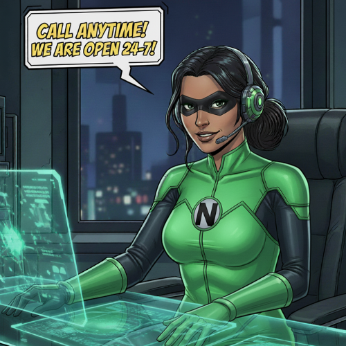 AI voicemail assistant greeting a customer | "AI voicemail agent for small business calls"