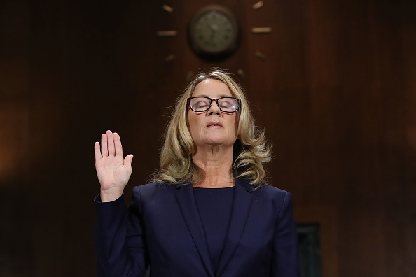 Dr Christine Blasey Ford testifies in front of the Supreme Court Judiciary Committee Dr Christine Blasey Ford testifies in front of the Supreme Court Judiciary Committee