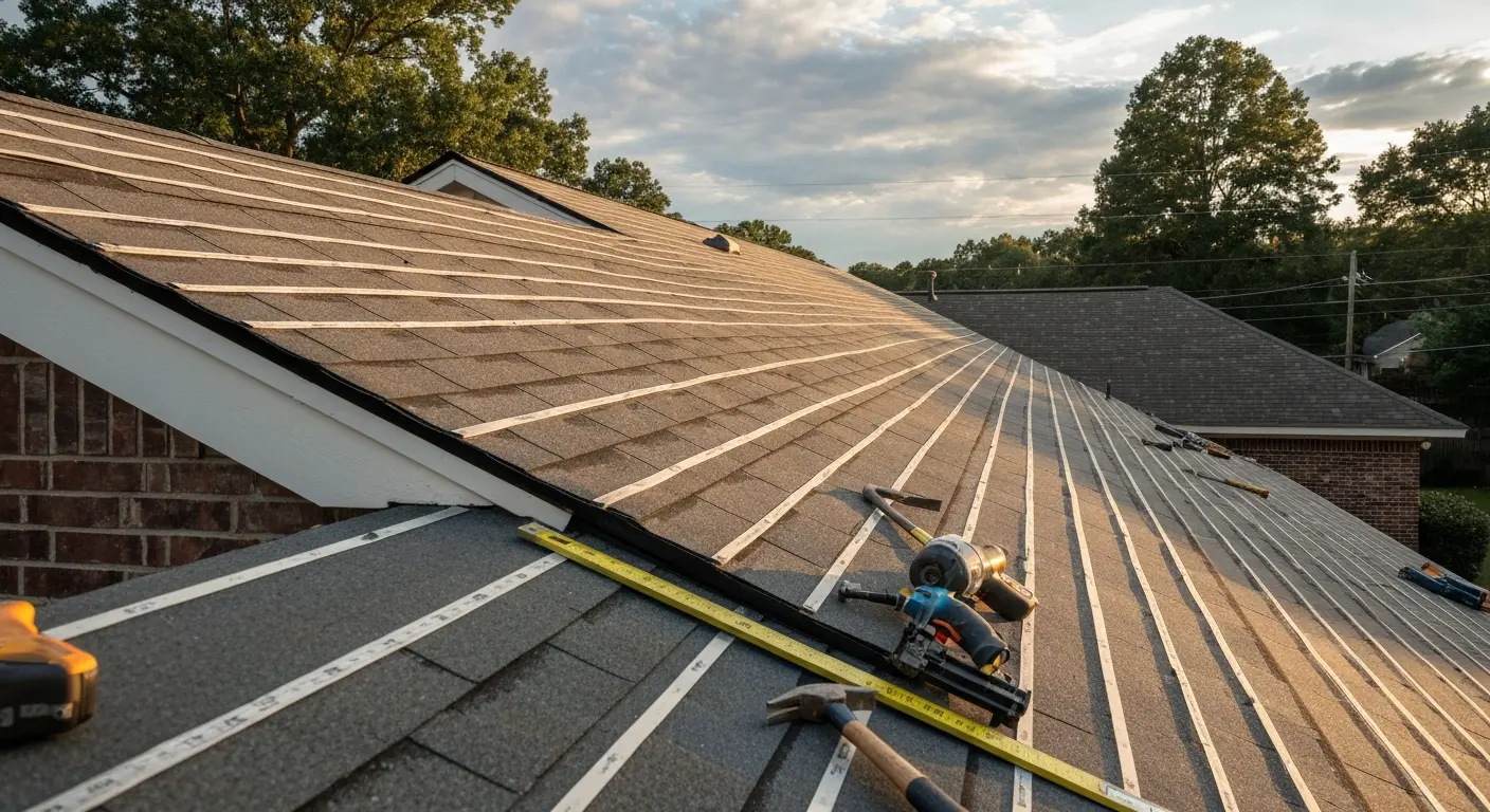 Storm damage roof repair