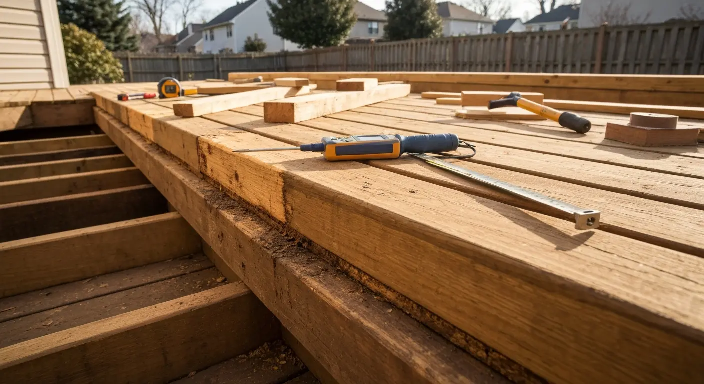 Deck rot inspection and repair