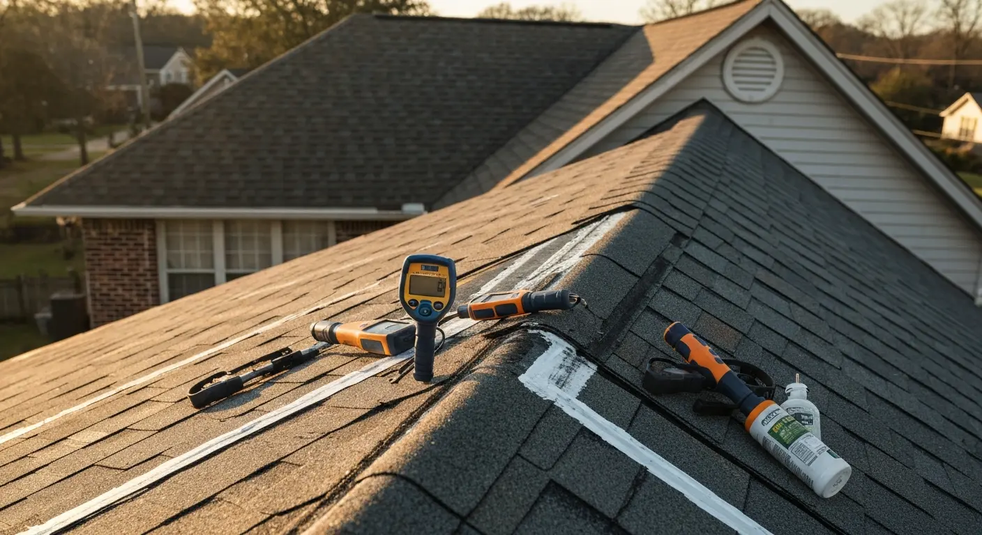 Roof leak repair in Starksville