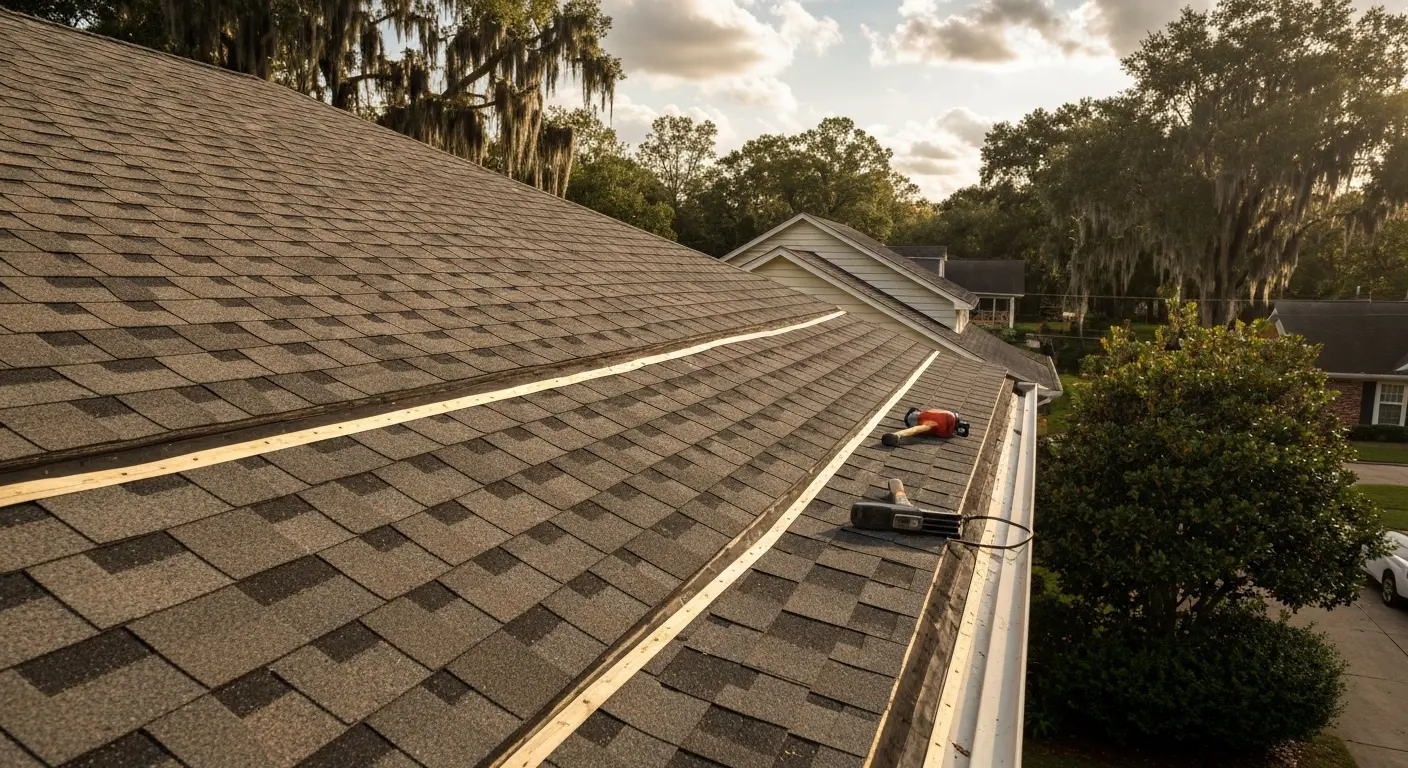 Roof replacement installation