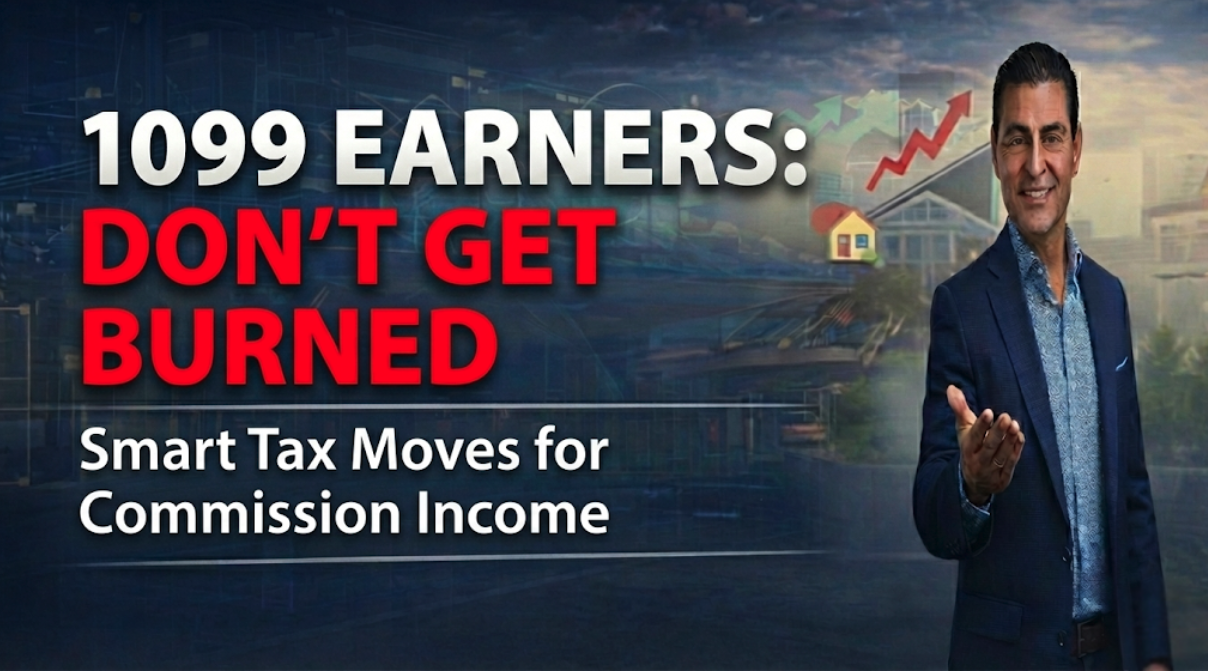 Pat Lopez sharing tax planning advice for 1099 earners and commission-based real estate professionals