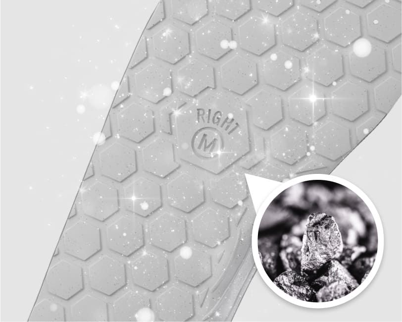 Silver-based antimicrobial layer with hexagonal pattern