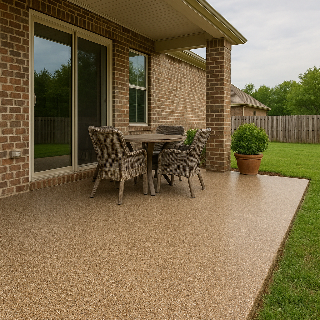 Exterior Epoxy on Patio in Little Rock Arkensas Exterior Epoxy on Patio in Little Rock Arkensas
