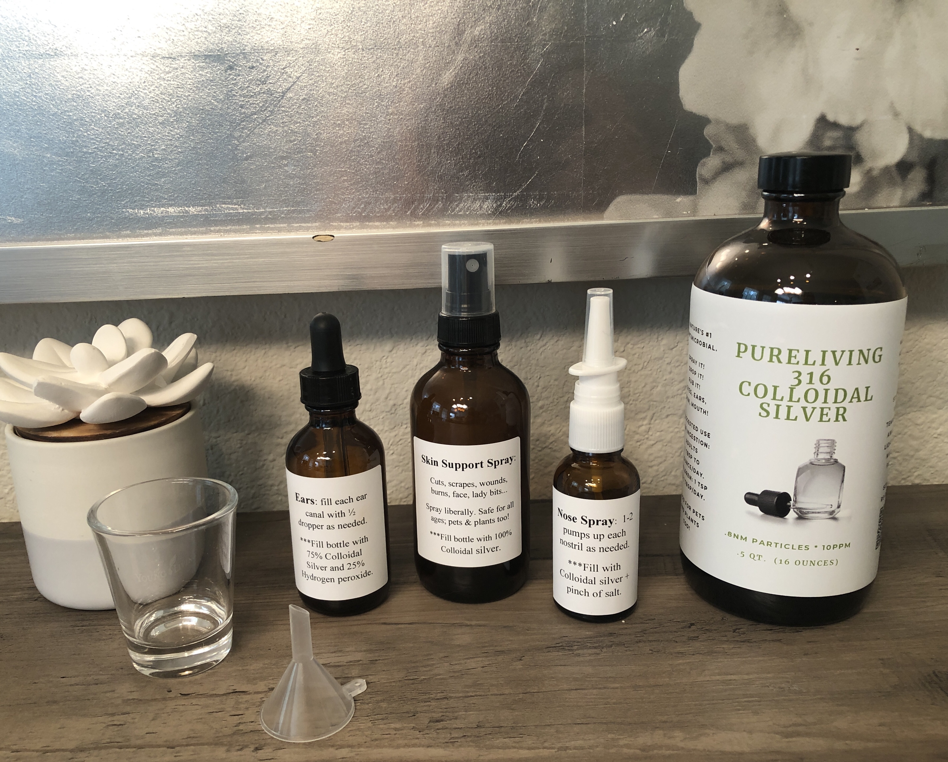 Colloidal Silver - 1 Quart Bundle