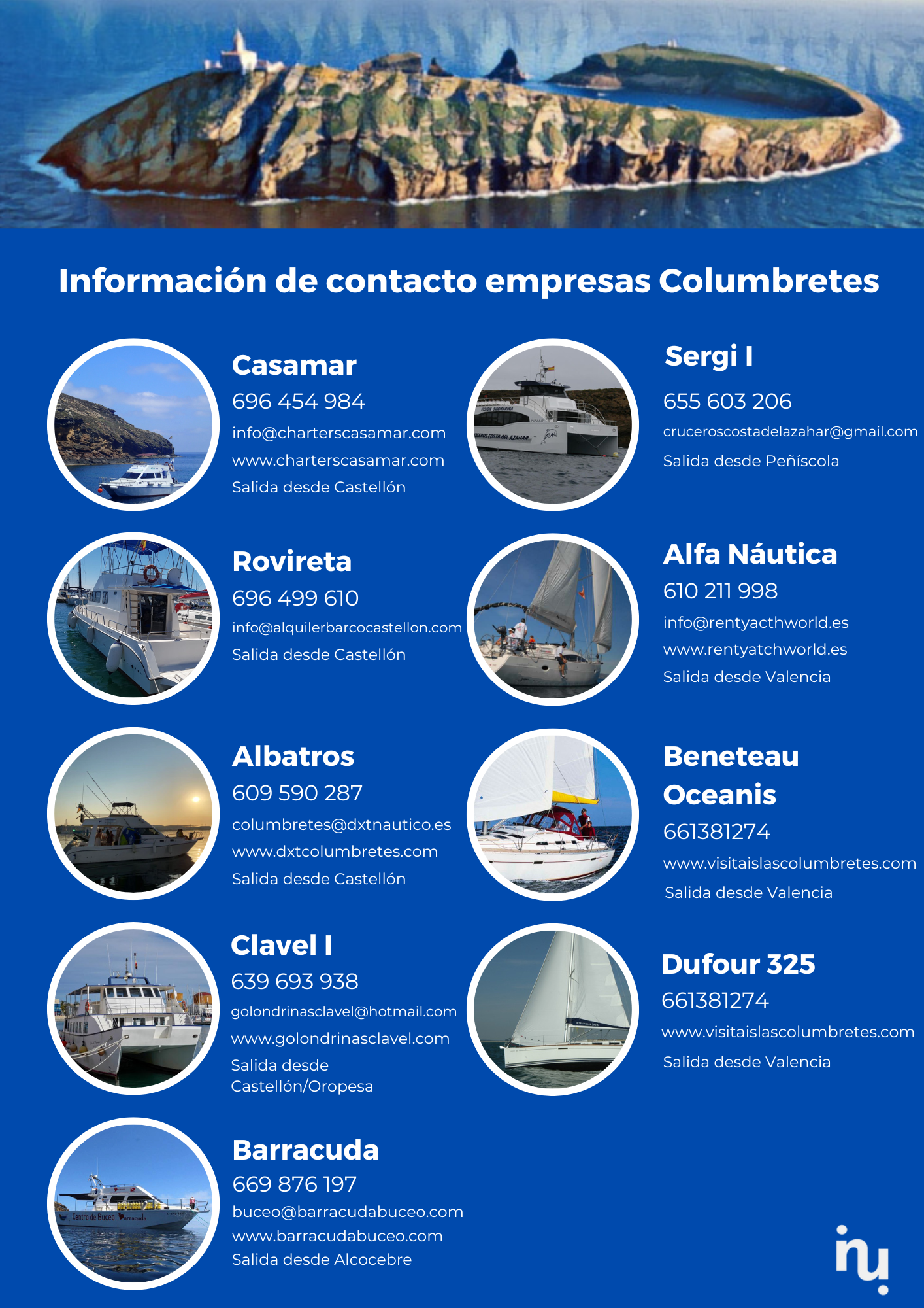 islas columbretes información excursiones