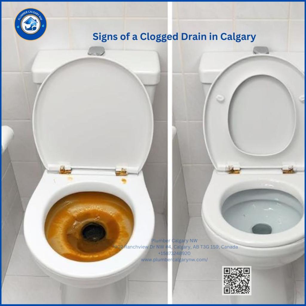 Signs of a clogged drain in a Calgary bathroom sink Signs of a clogged drain in a Calgary bathroom sink