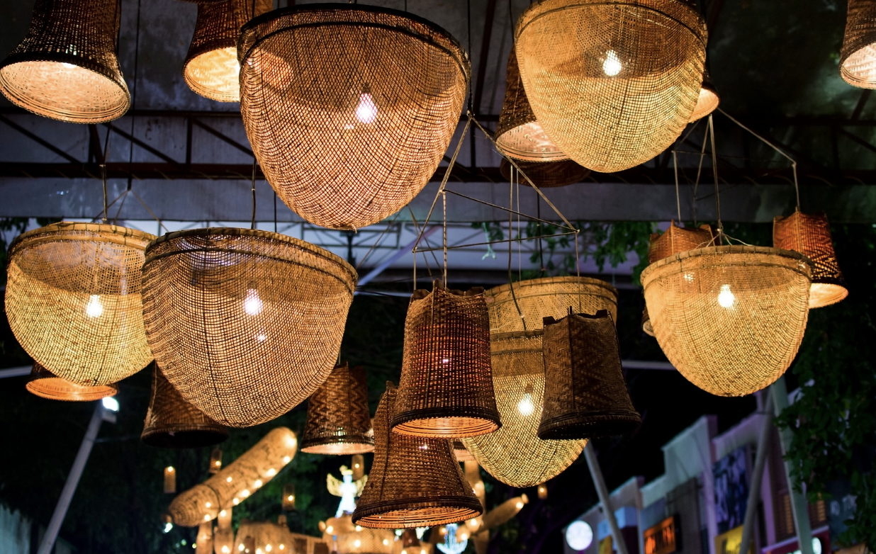 Trending wicker lighting