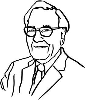 Image sketch of Warren Buffet