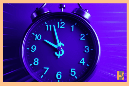 A clock showing 24/7 with a dollar sign in the center image A clock showing 24/7 with a dollar sign in the center image