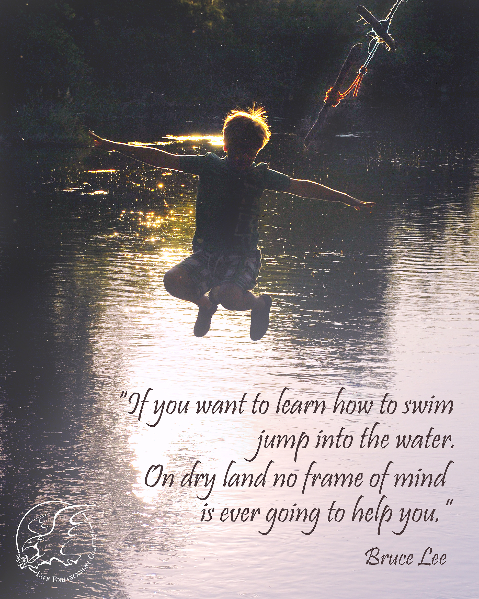If you want to learn how to swim
