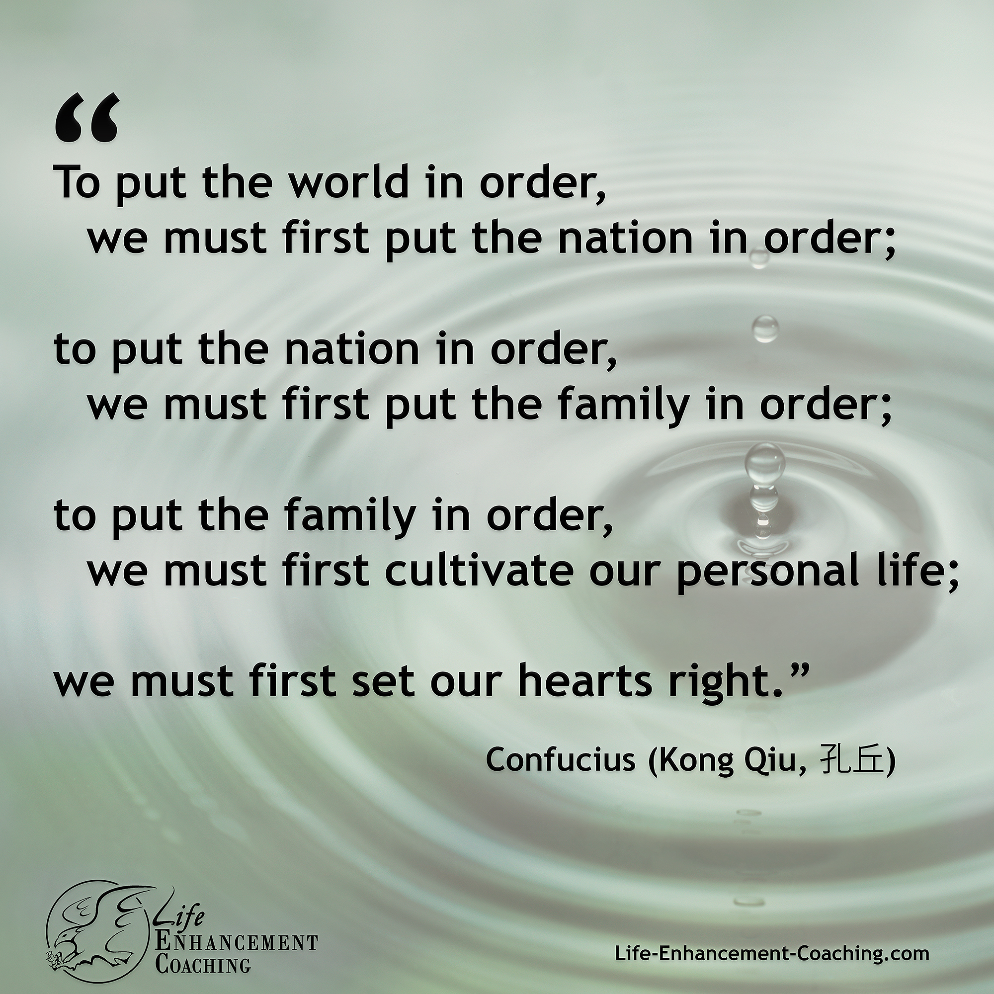 To Put the World in Order