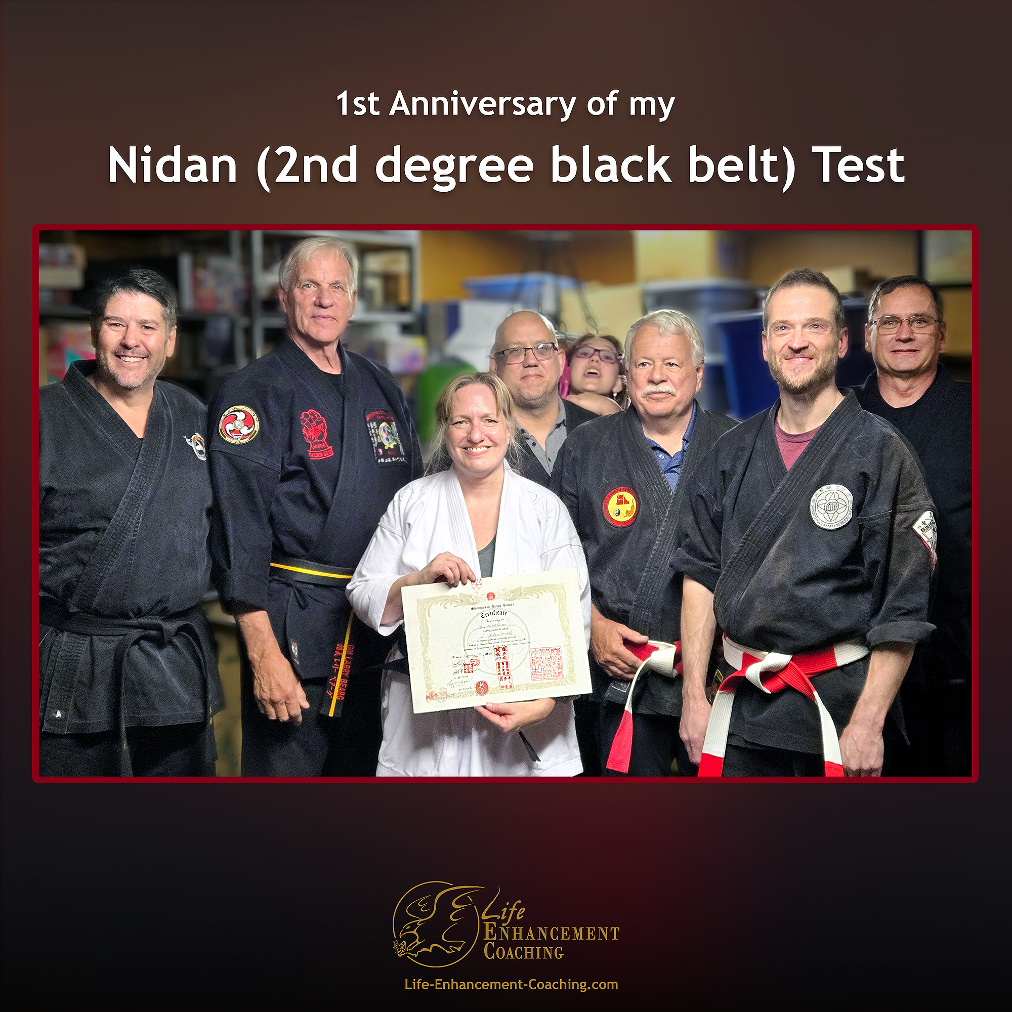 1st Anniversary of my Nidan Test