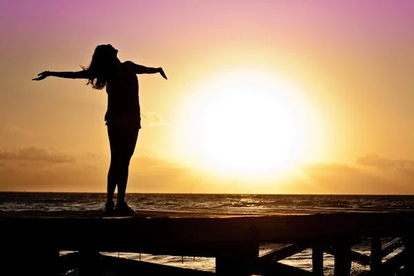 A woman that is letting go A woman that is letting go