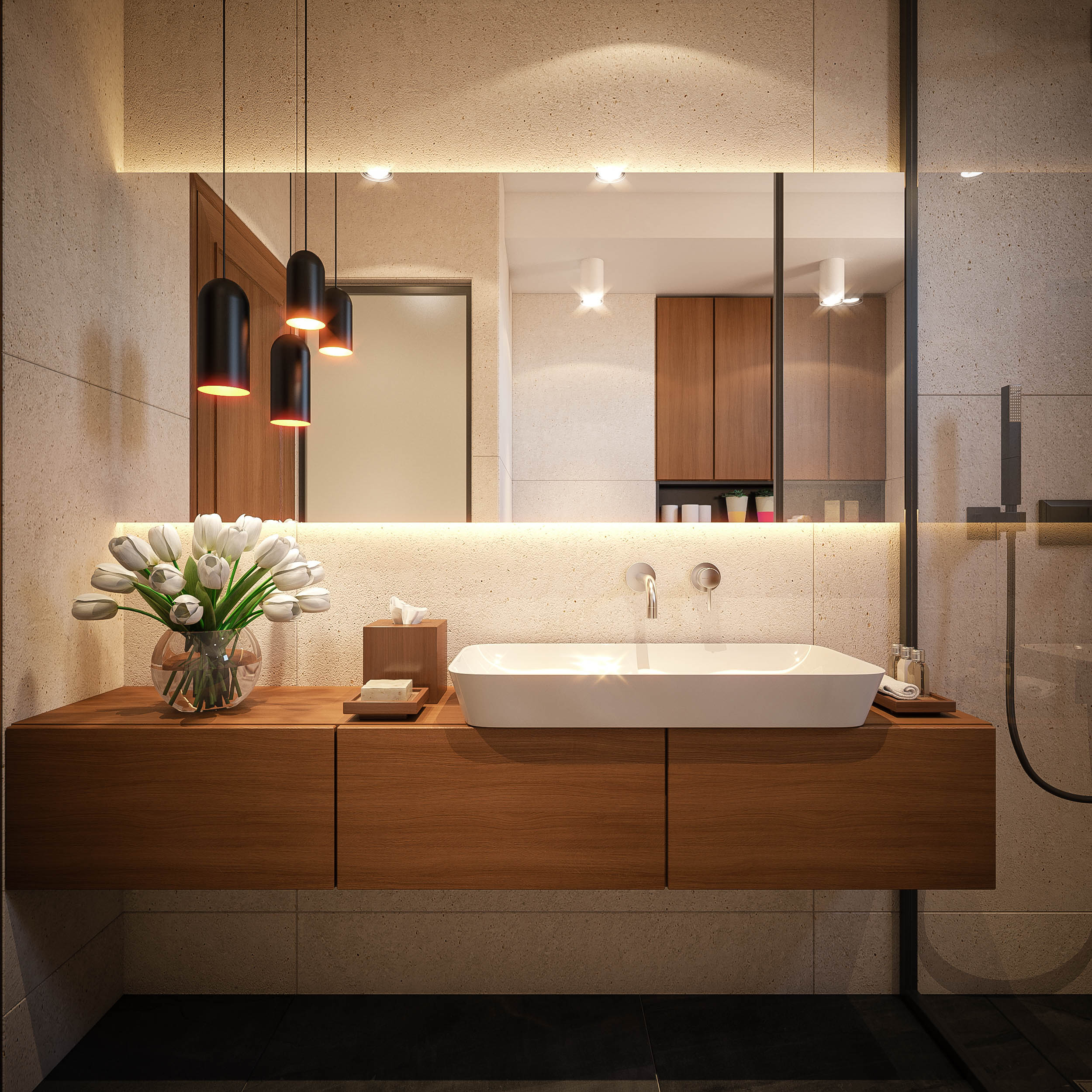 bathroom lights, modern bathroom