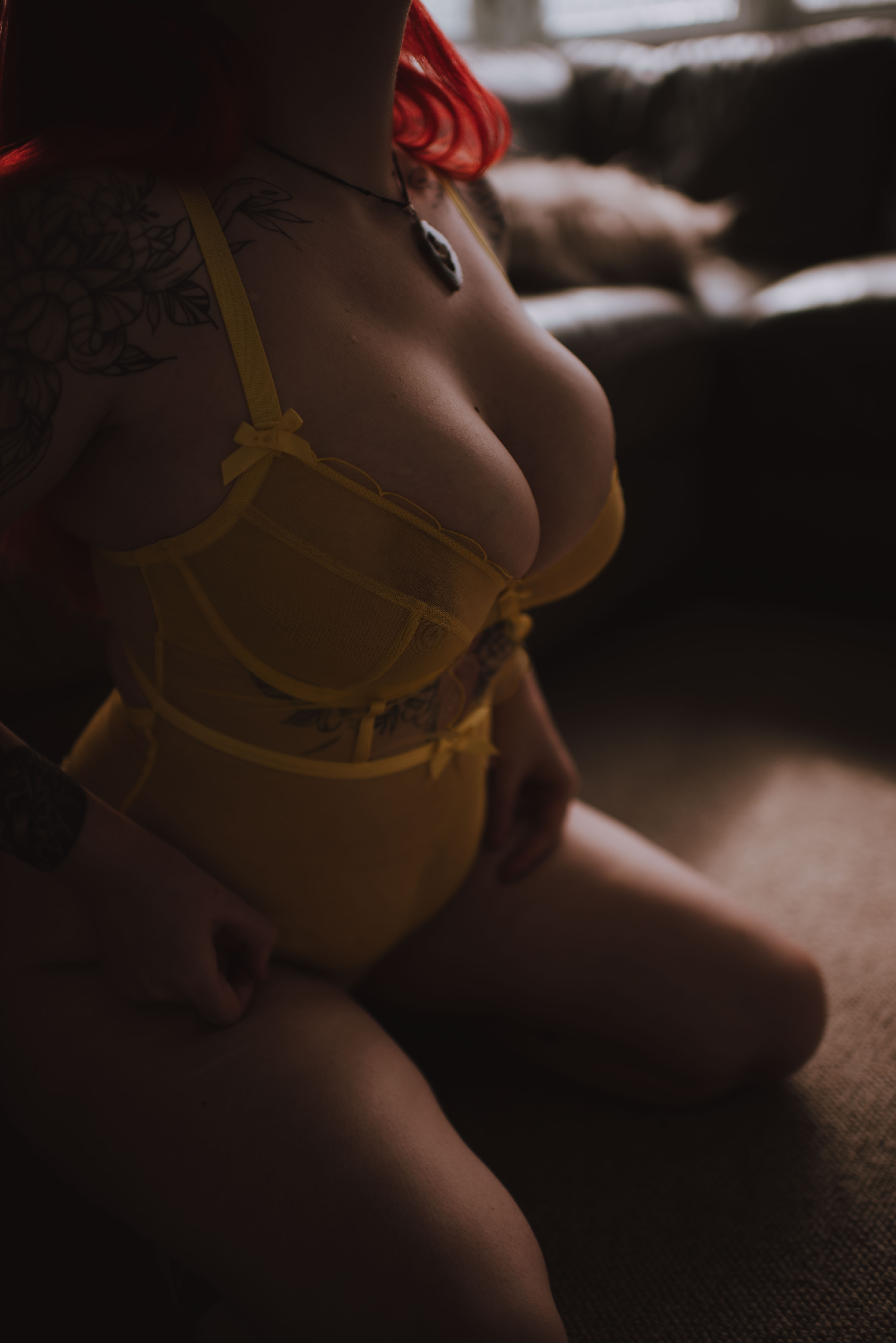 yellow shein lingerie bodysuit modelled yellow shein lingerie bodysuit modelled