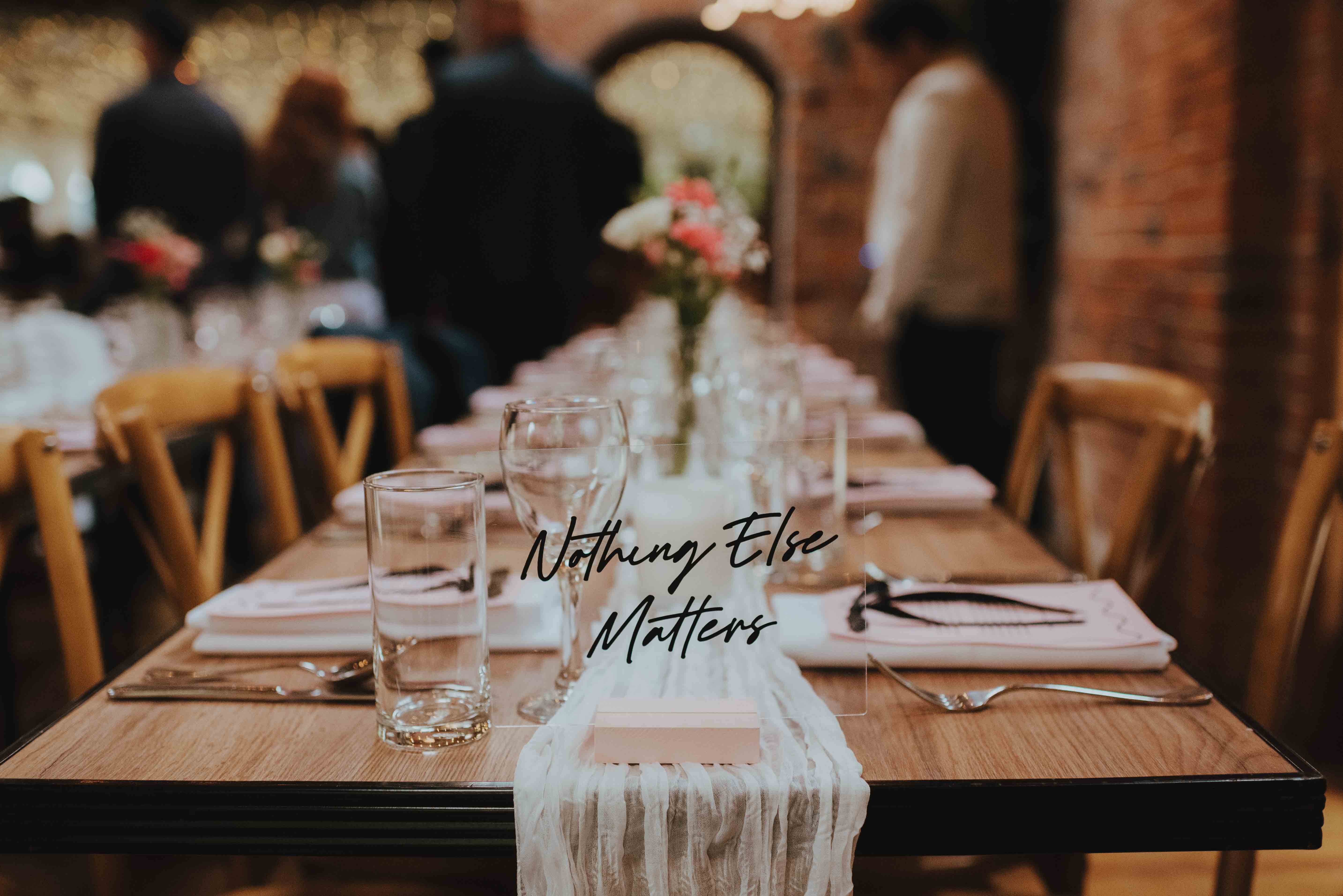 song titles used instead of wedding table numbers