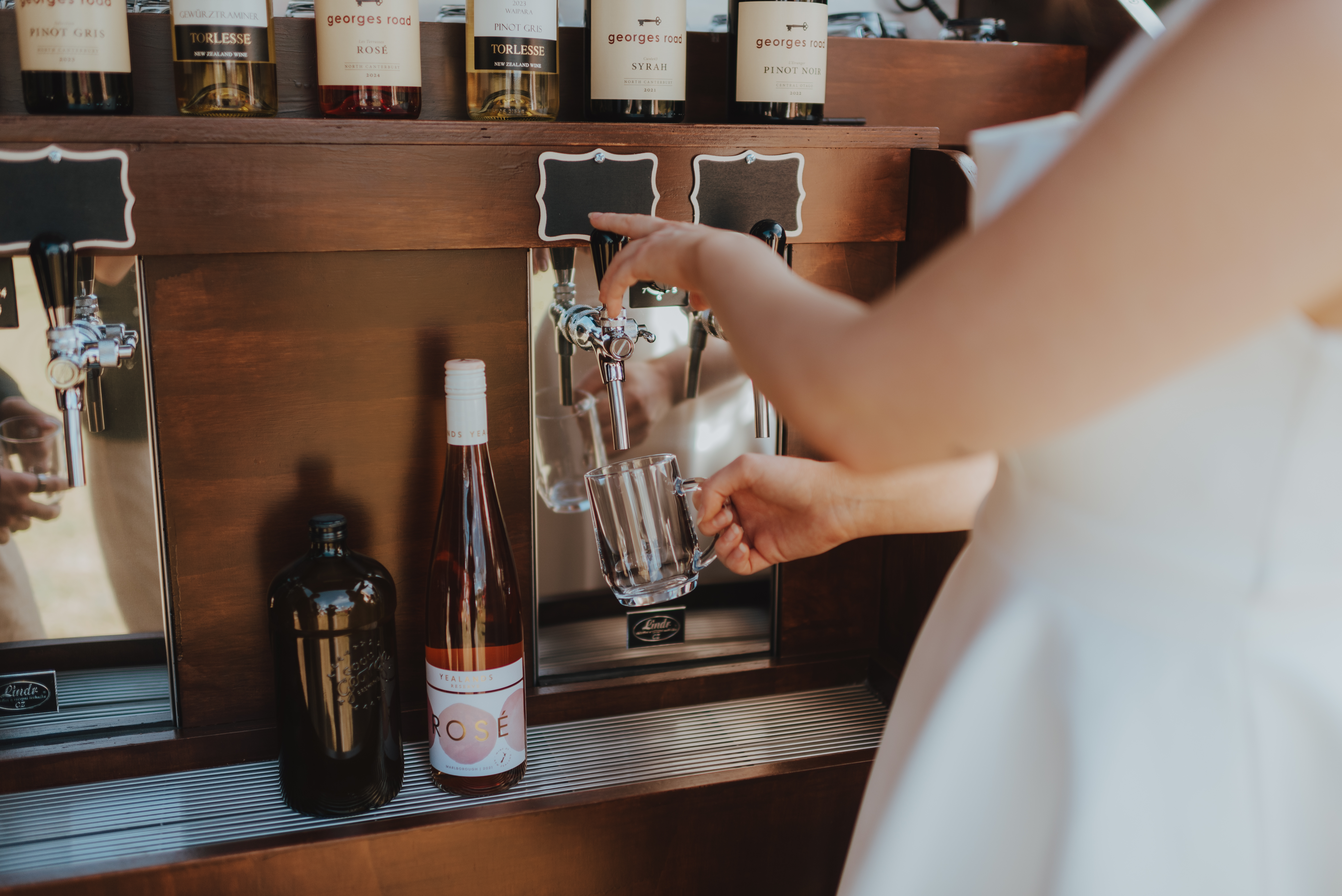 serving themselves at the bar trailer serving themselves at the bar trailer