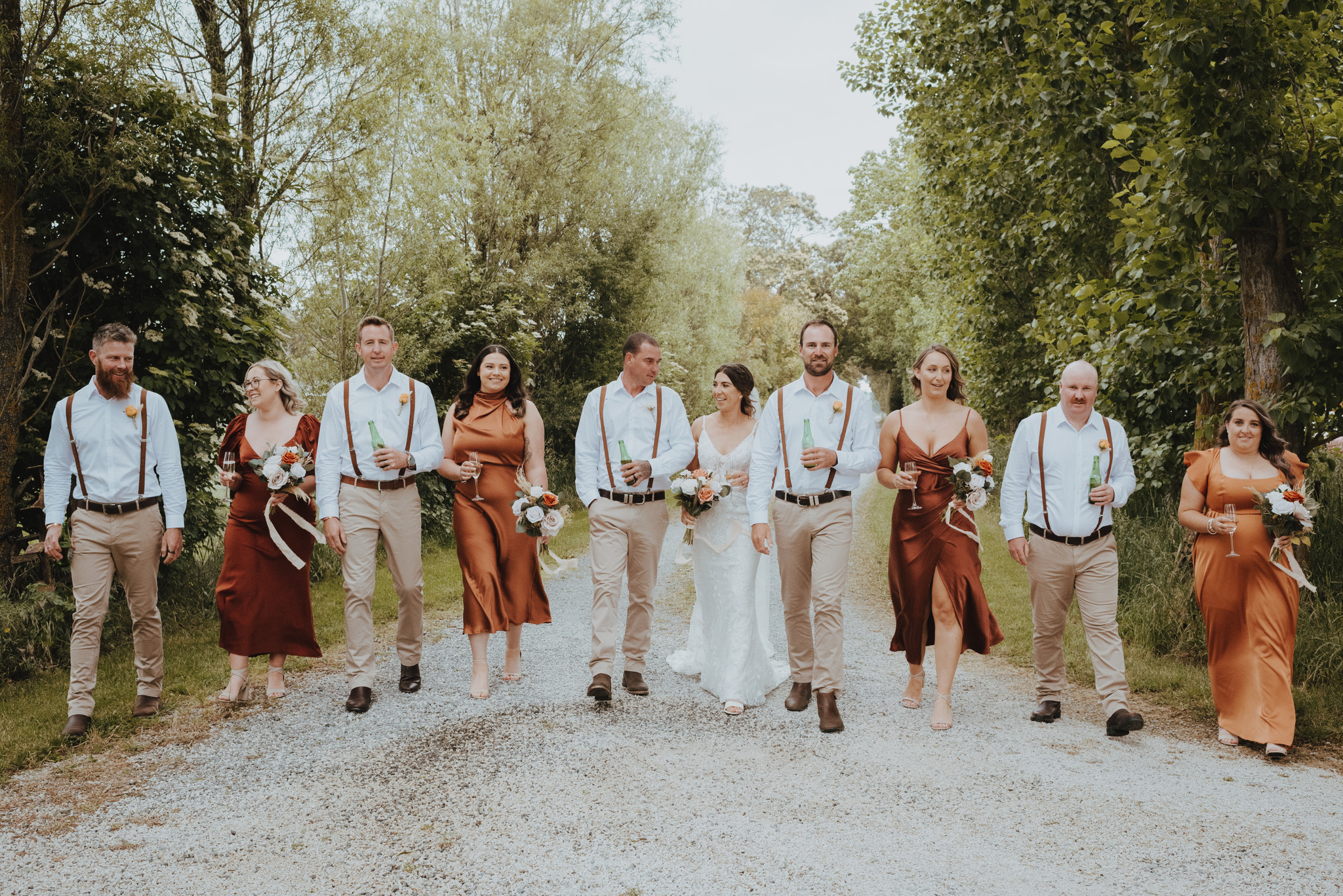 bridal party portait