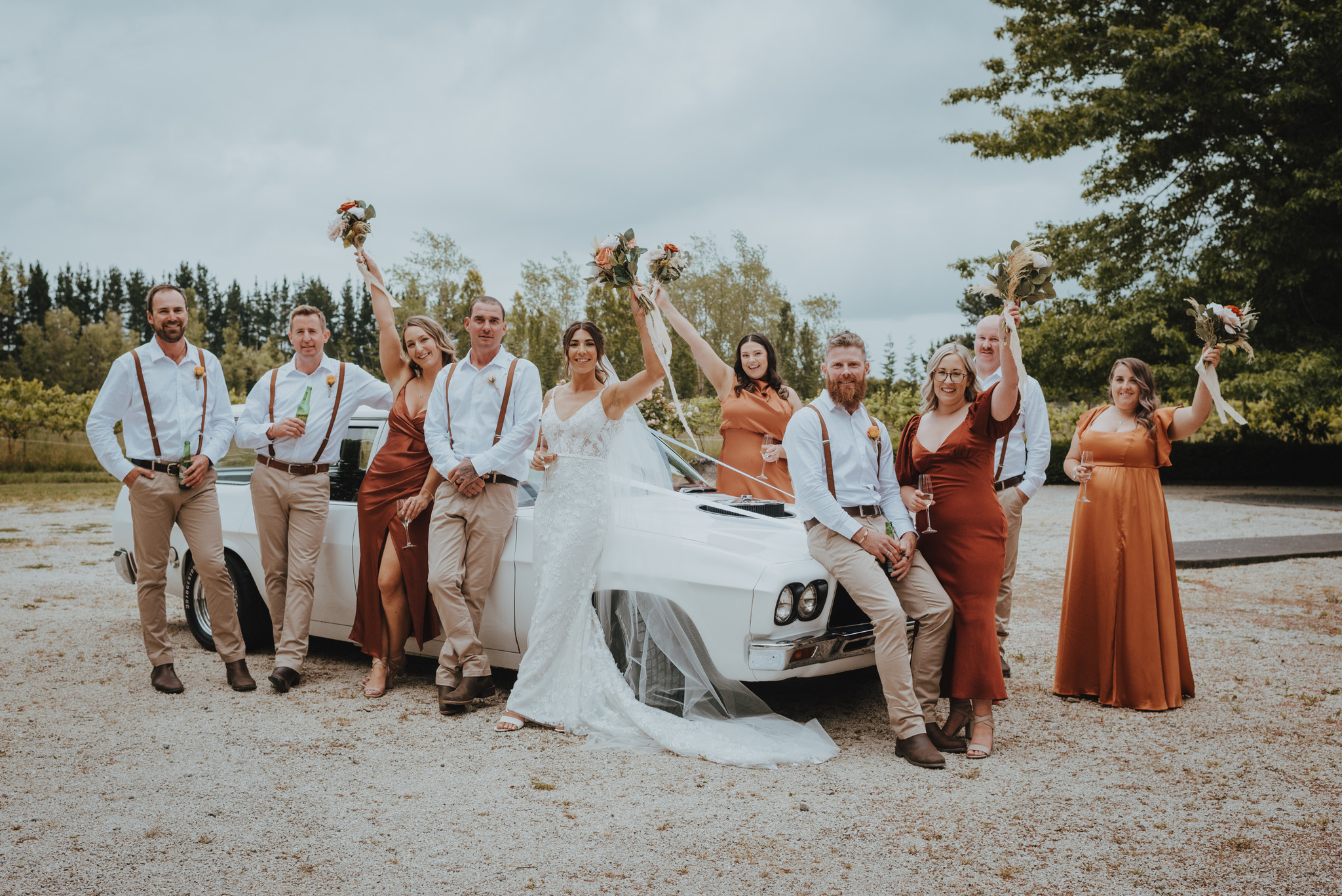 bridal party photos