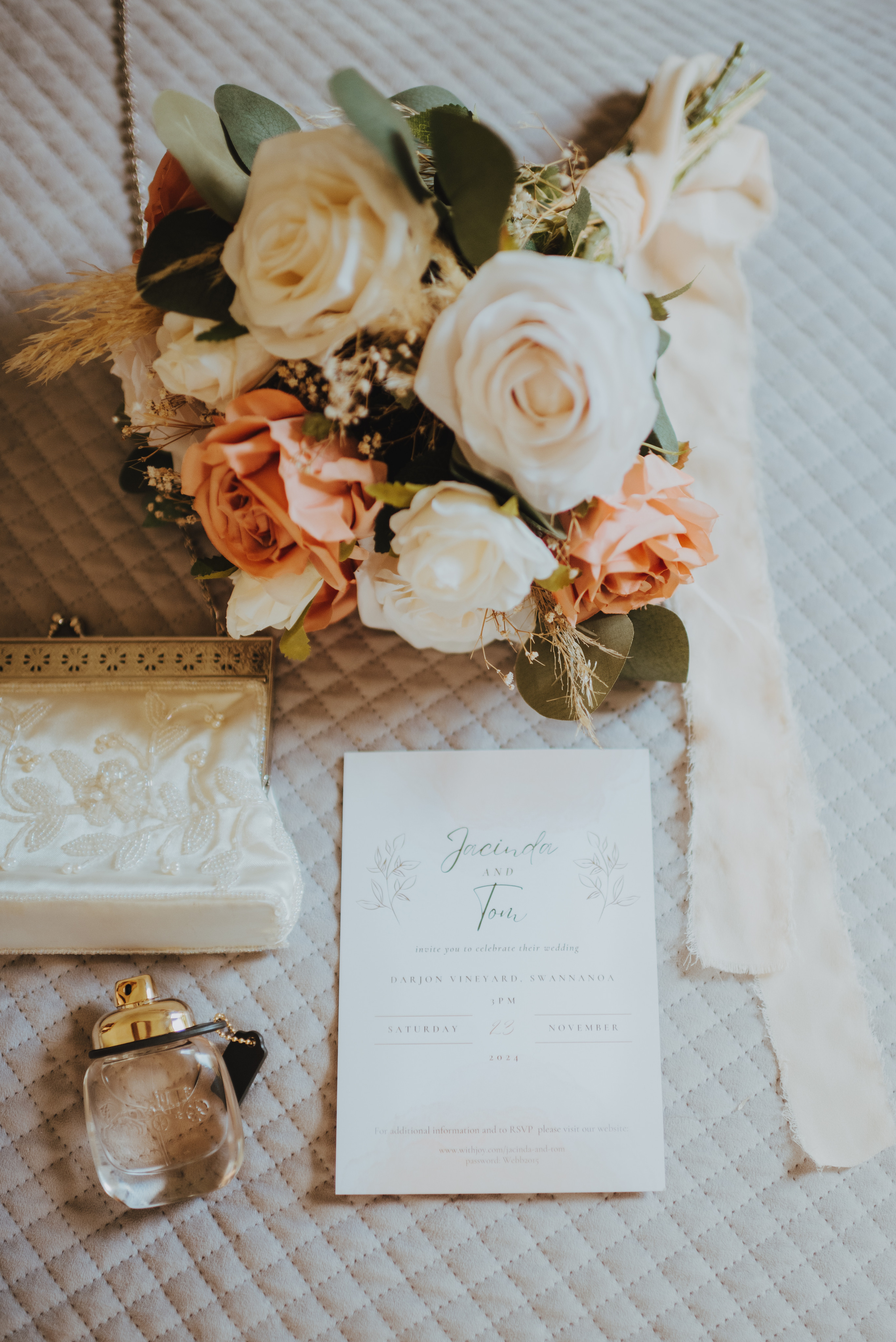 flatlay details for wedding