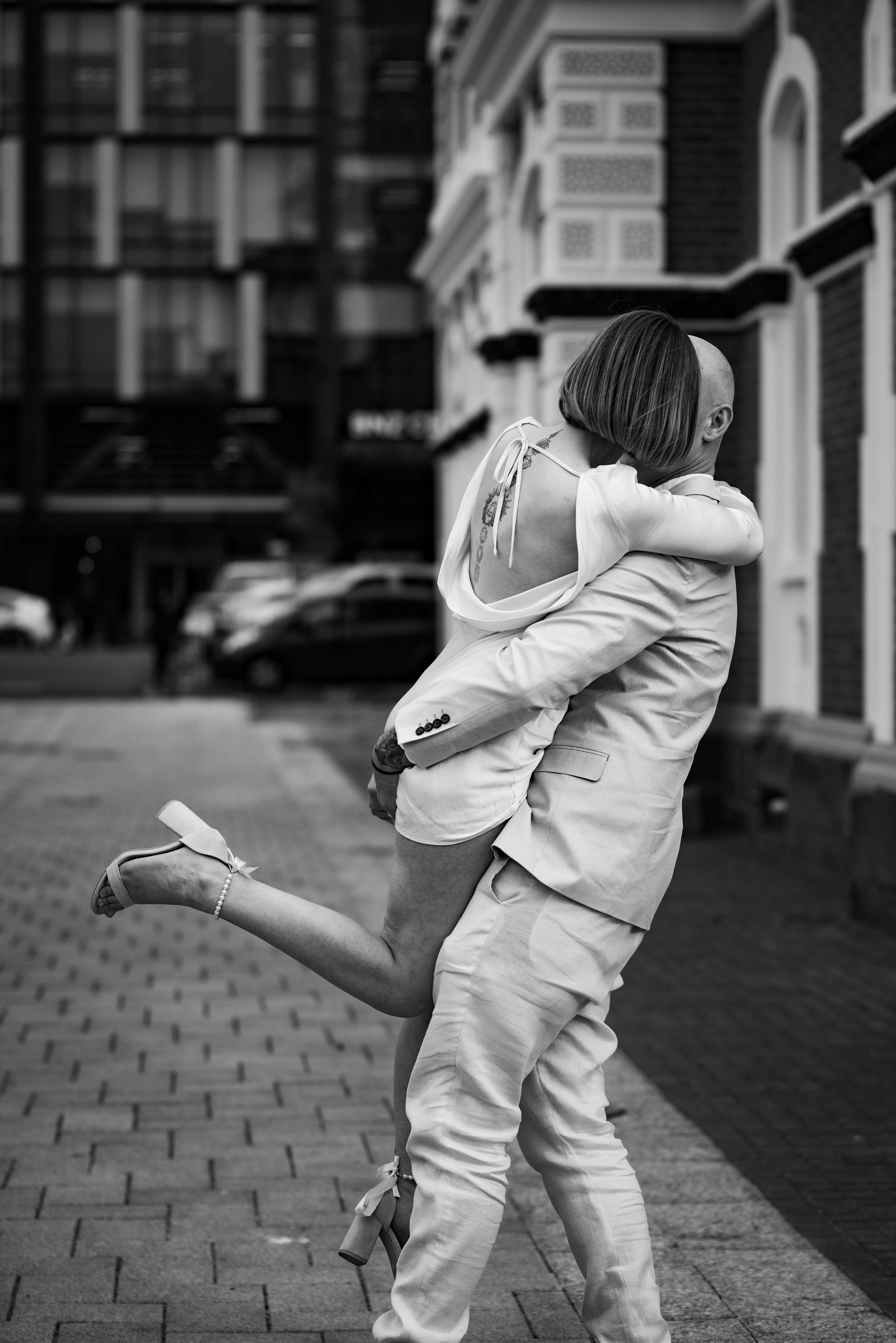 couple dancing in cathedral square christchurch