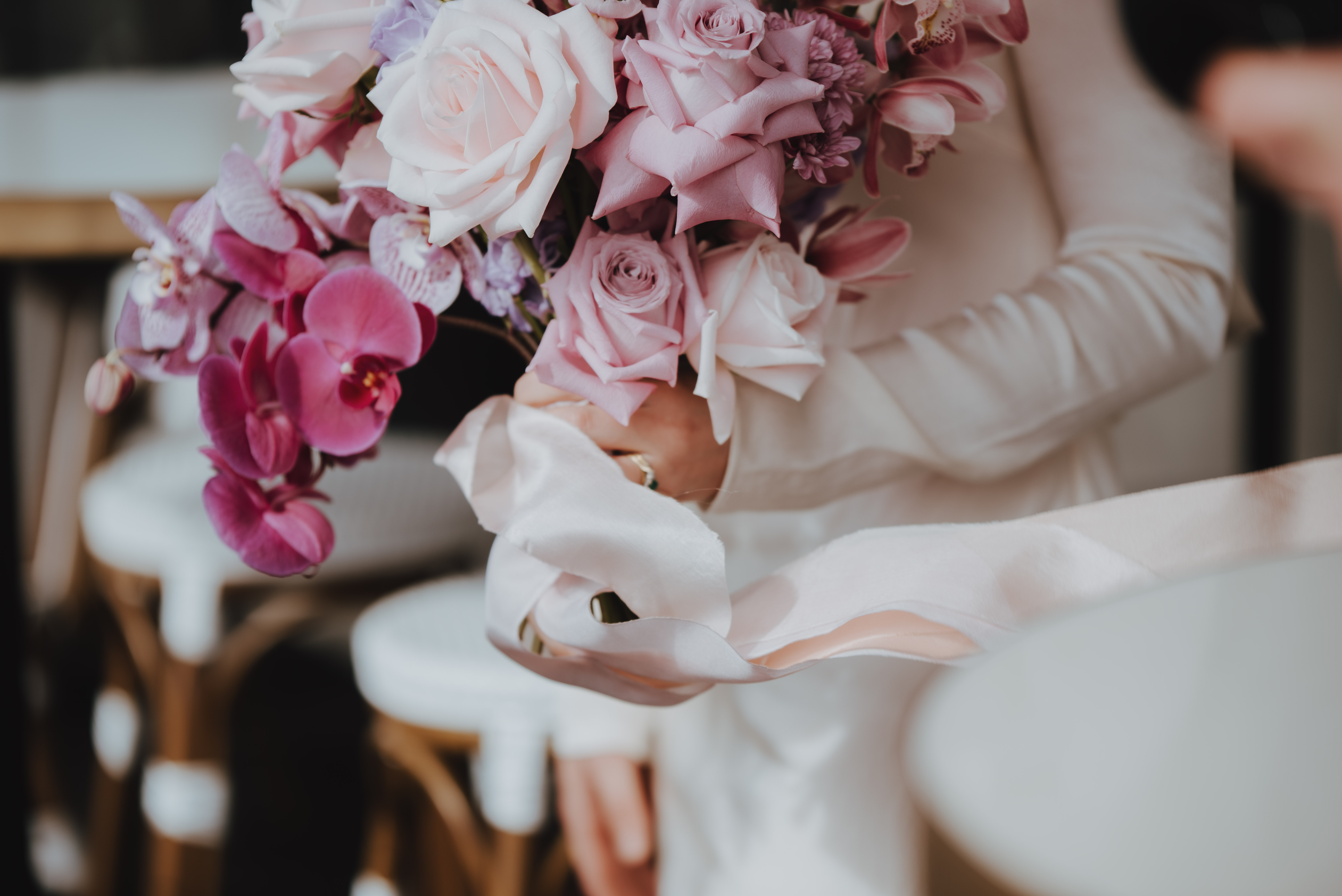 bouquet of purple flowers by the botanic press from christchurch
