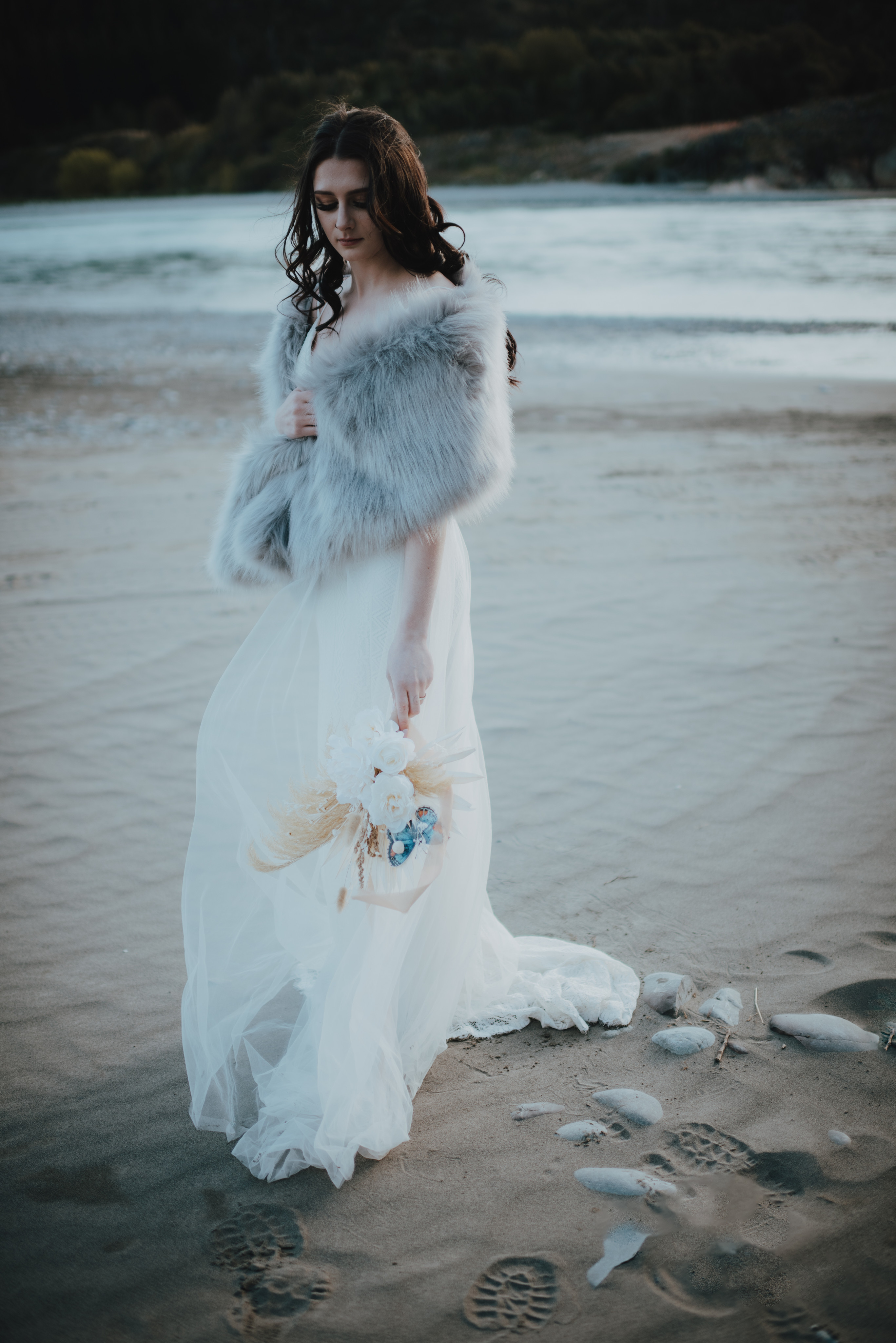raiaka bridge elopement gown