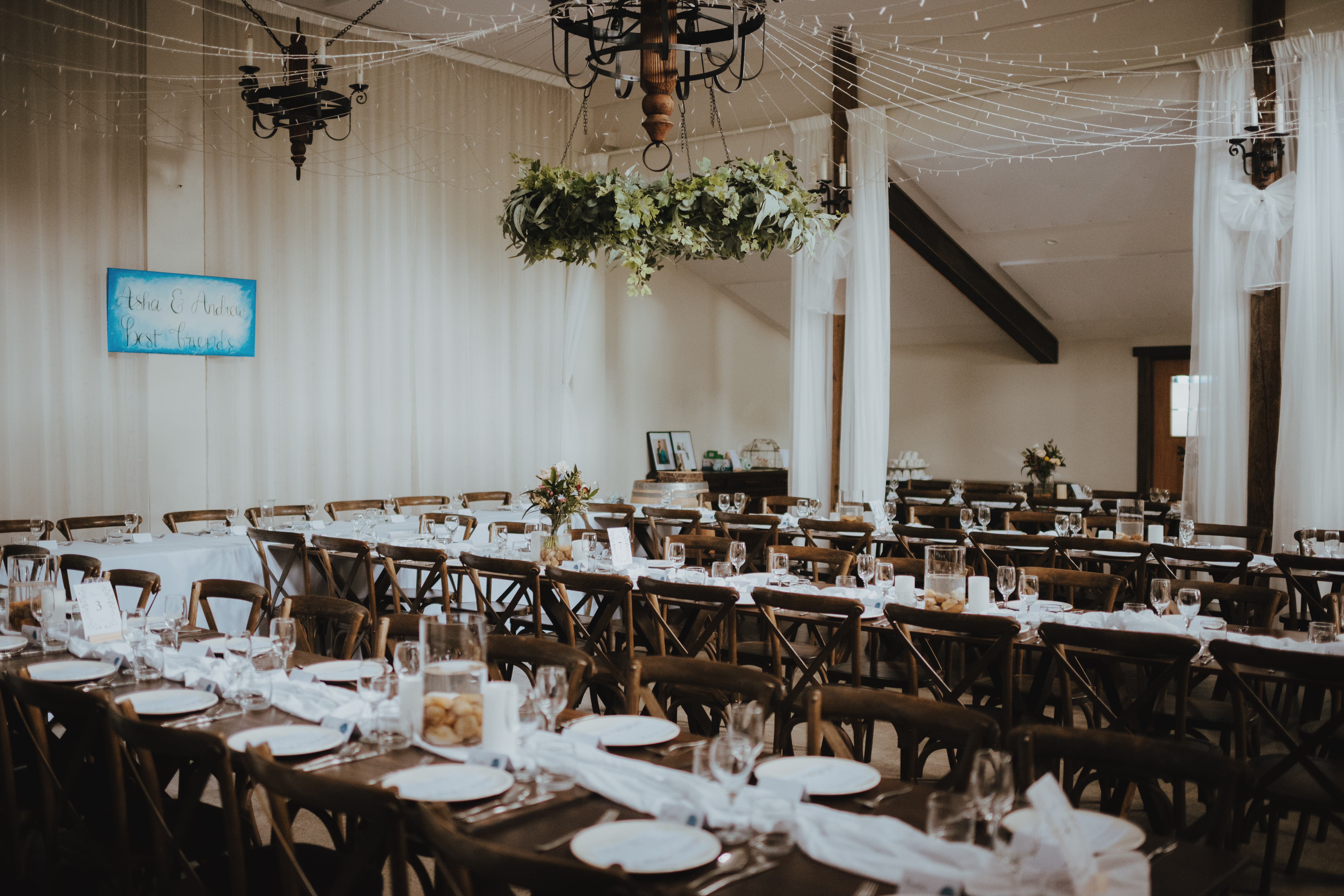 lacebark decorated for reception