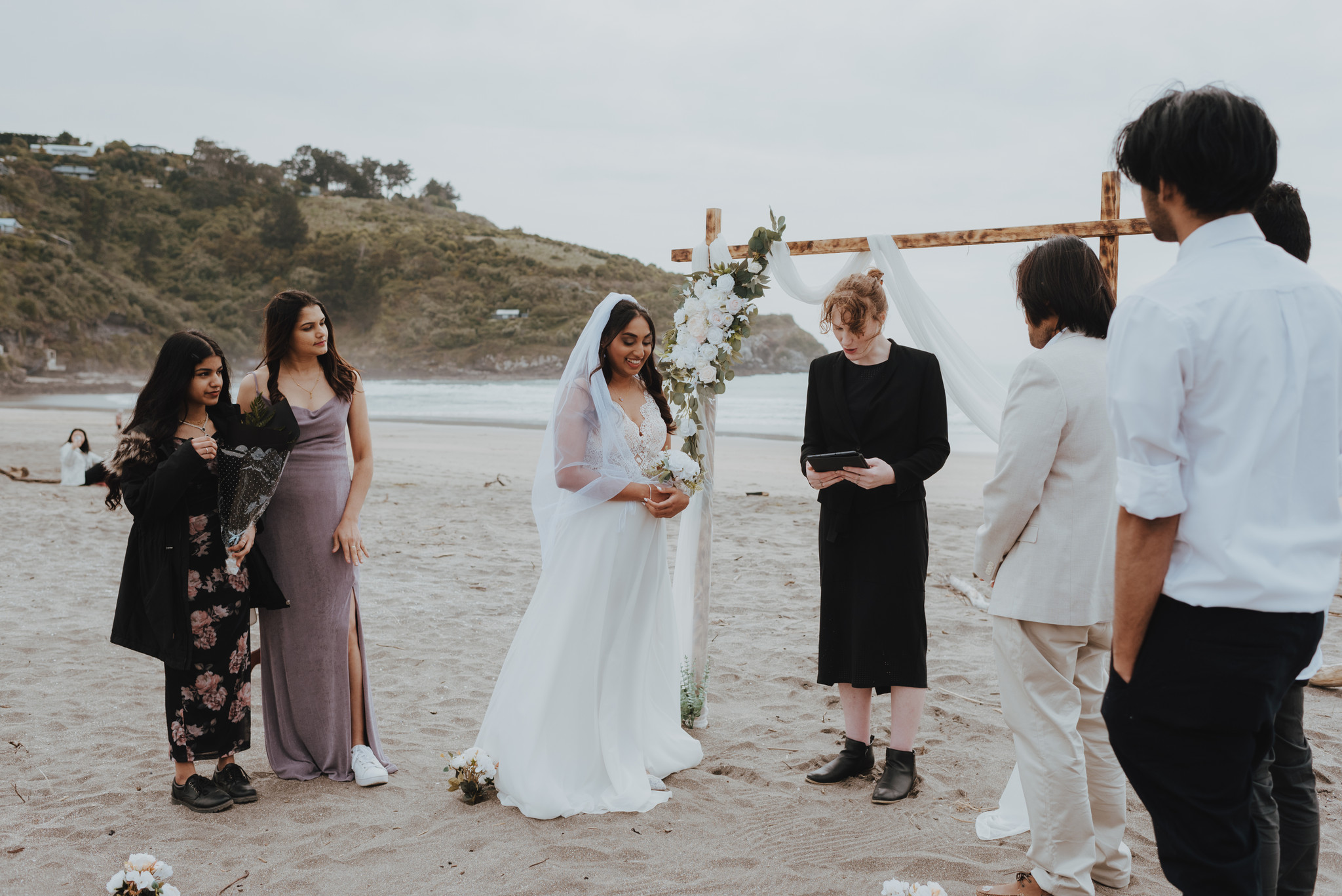 bride saying her vows