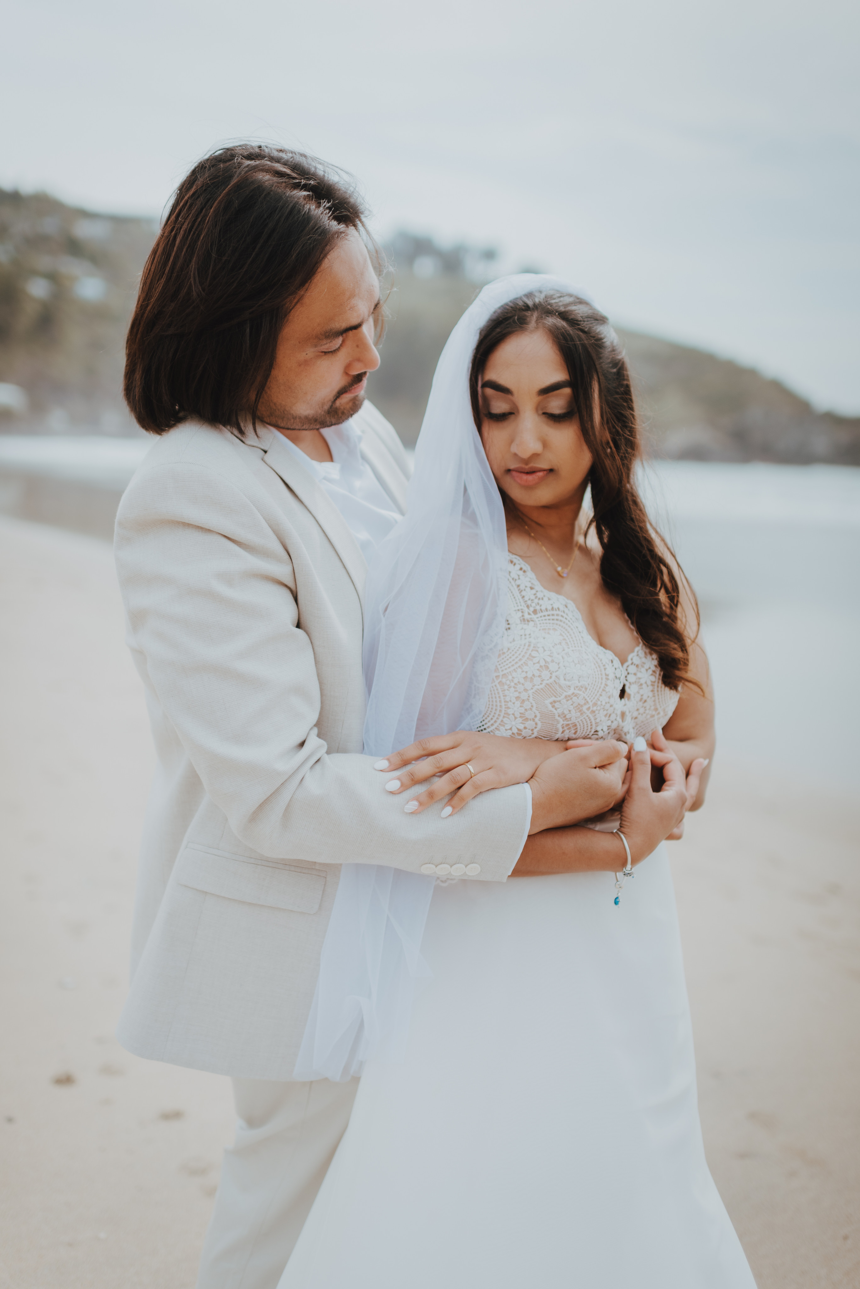 newlywed close up photo