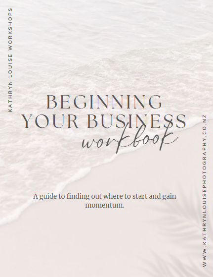 beginning your business workbook cover page