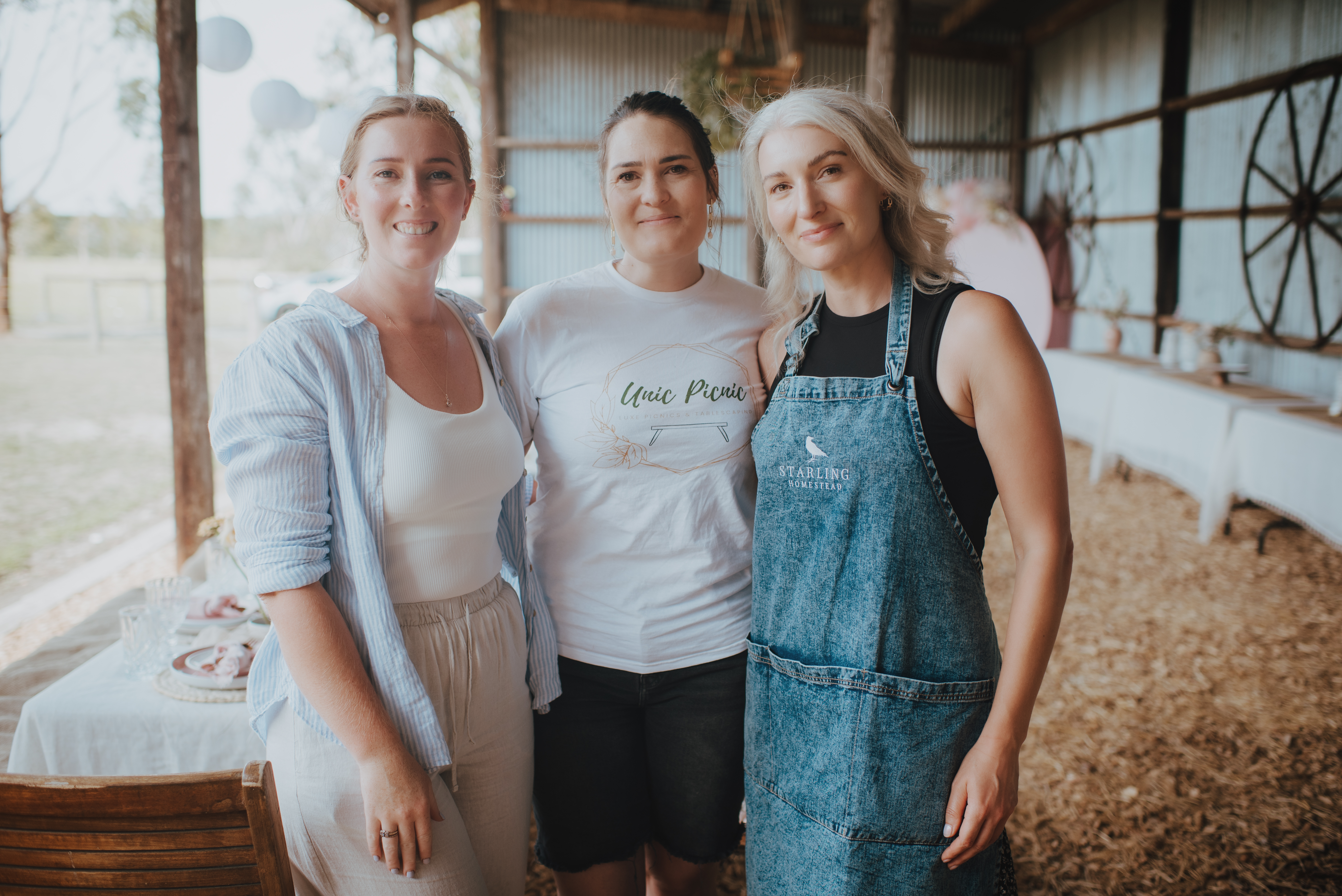 vendors gathered together for group photo