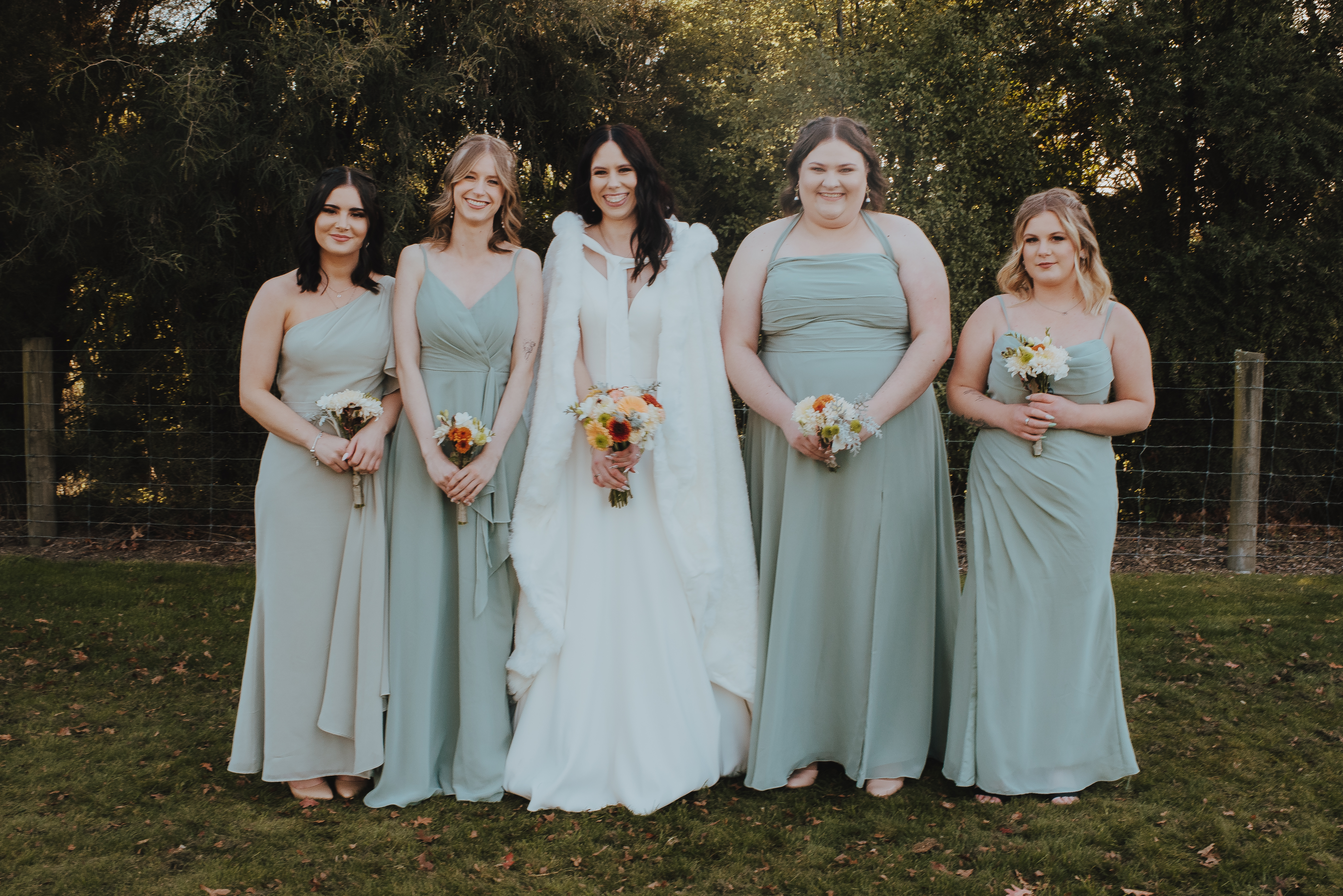 brides tribe for wedding group photos