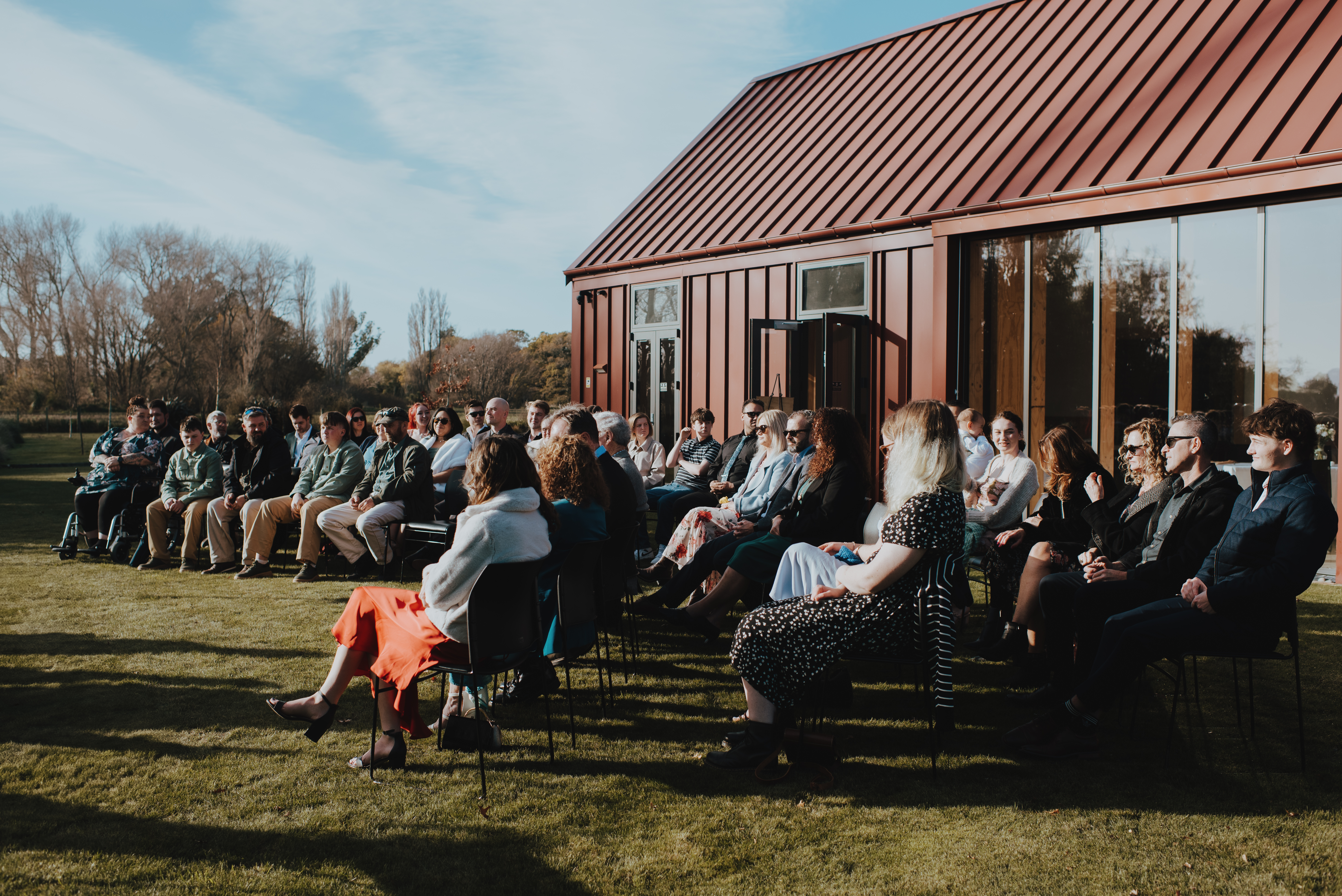 guests watching at Leeston Soldiers Memorial Hall