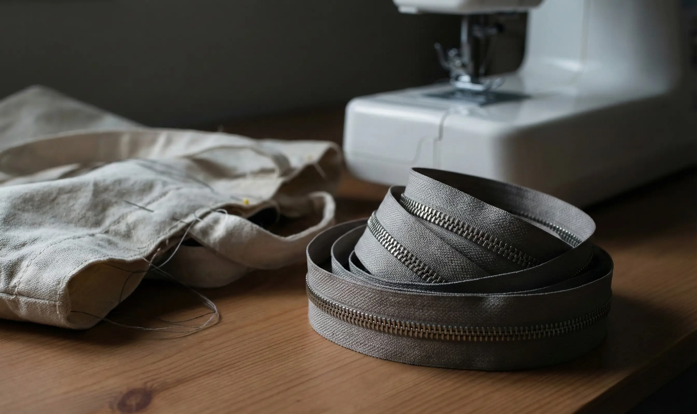 Complex zipper detail