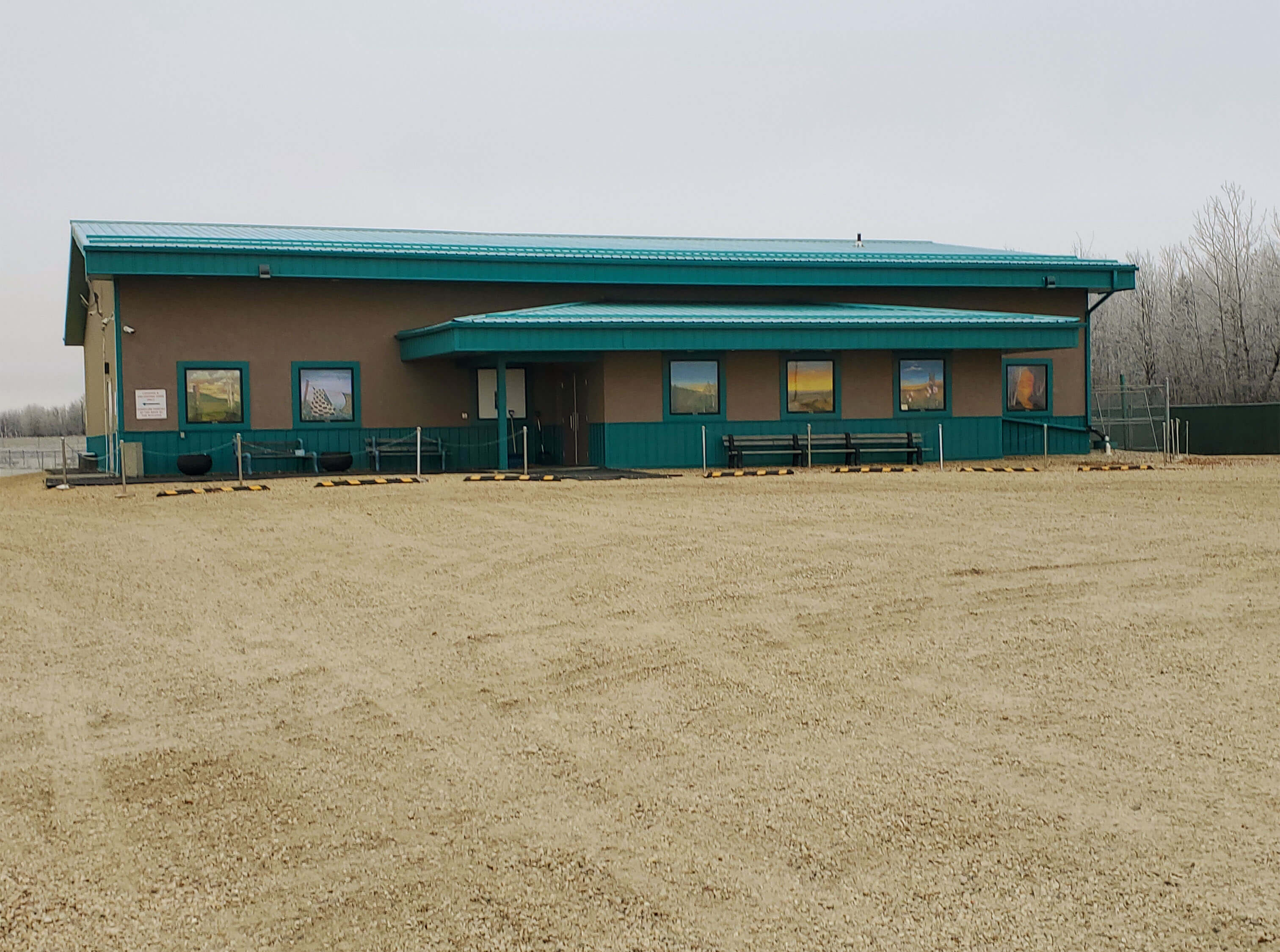 Front of Hall Outside