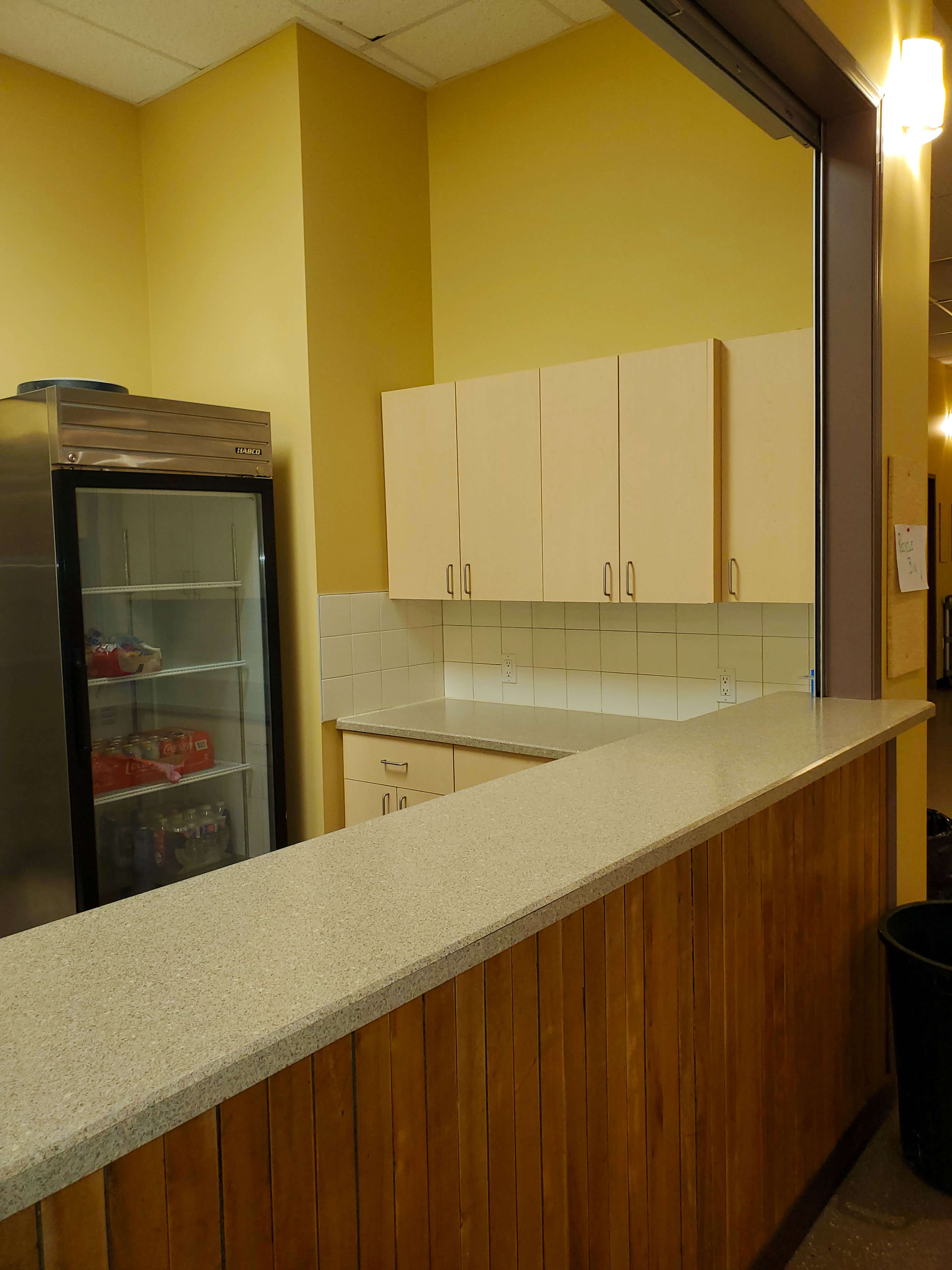 Cooler & Cupboard Inside Bar