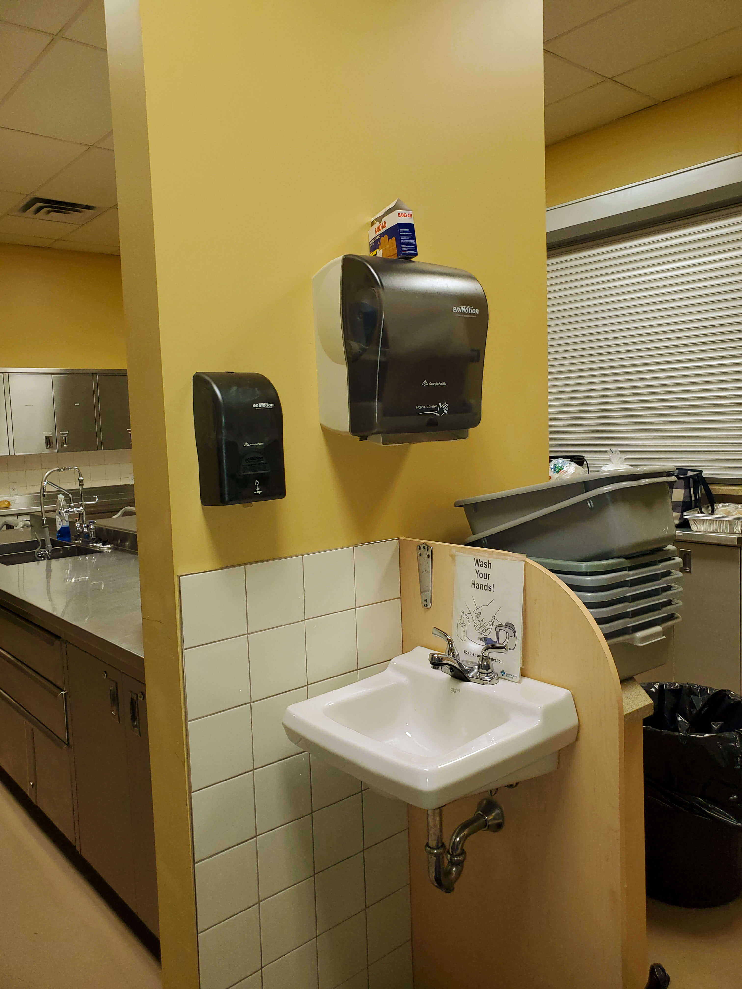 Wash Up Station in Kitchen