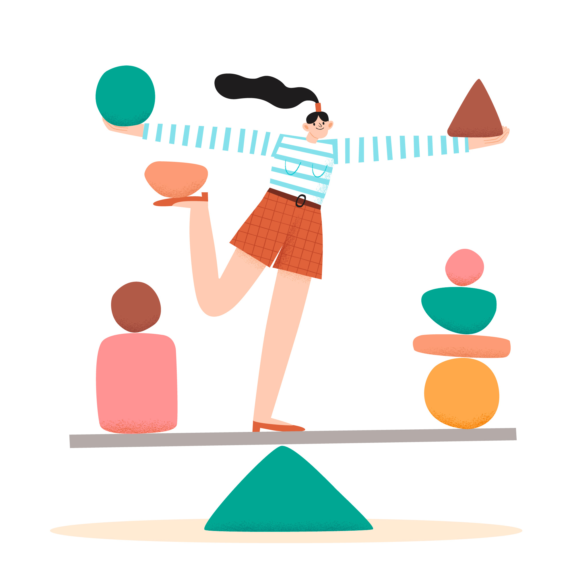 Woman Balancing Woman Balancing