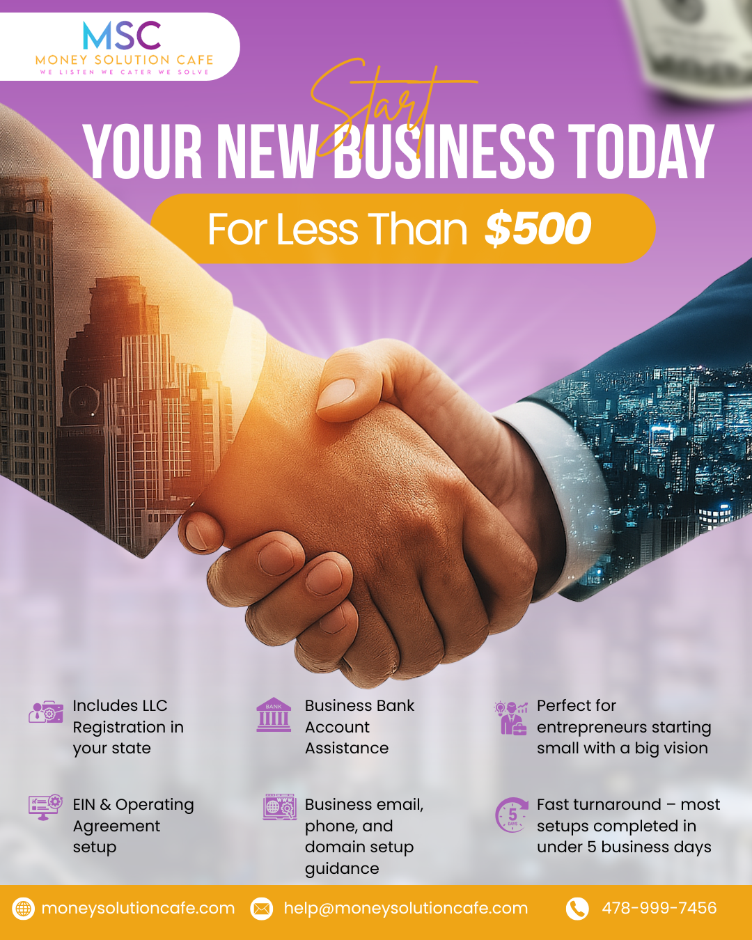 New Business Start-up (INC, LLC, Partnership)