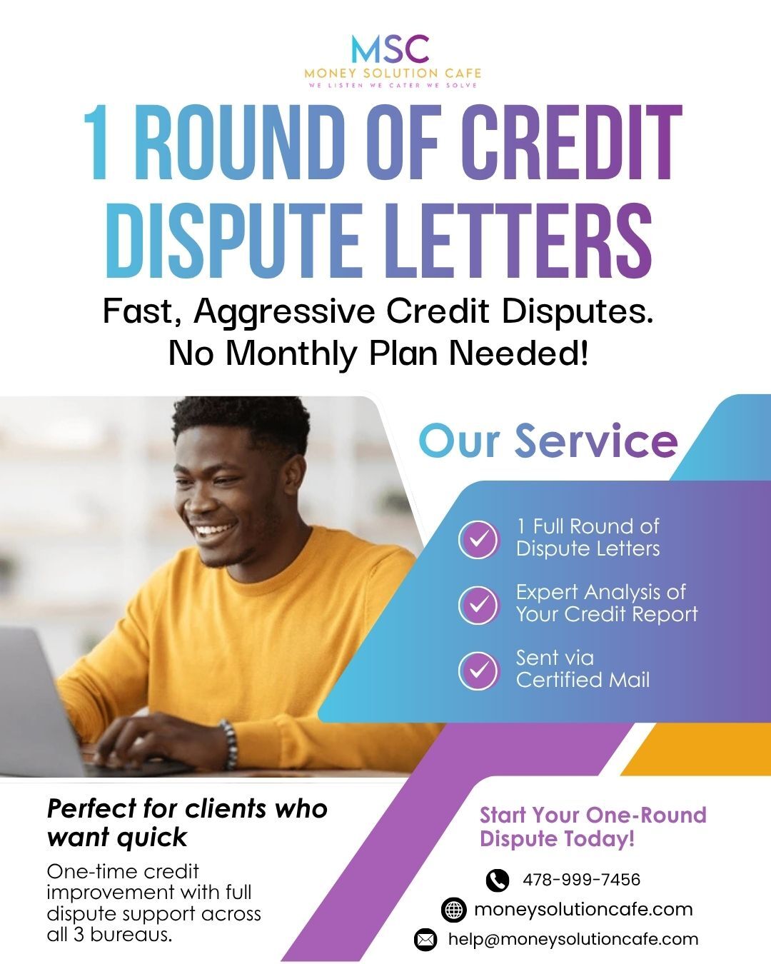 Quick Fix Dispute Letters - $300 (No Subscription Required)