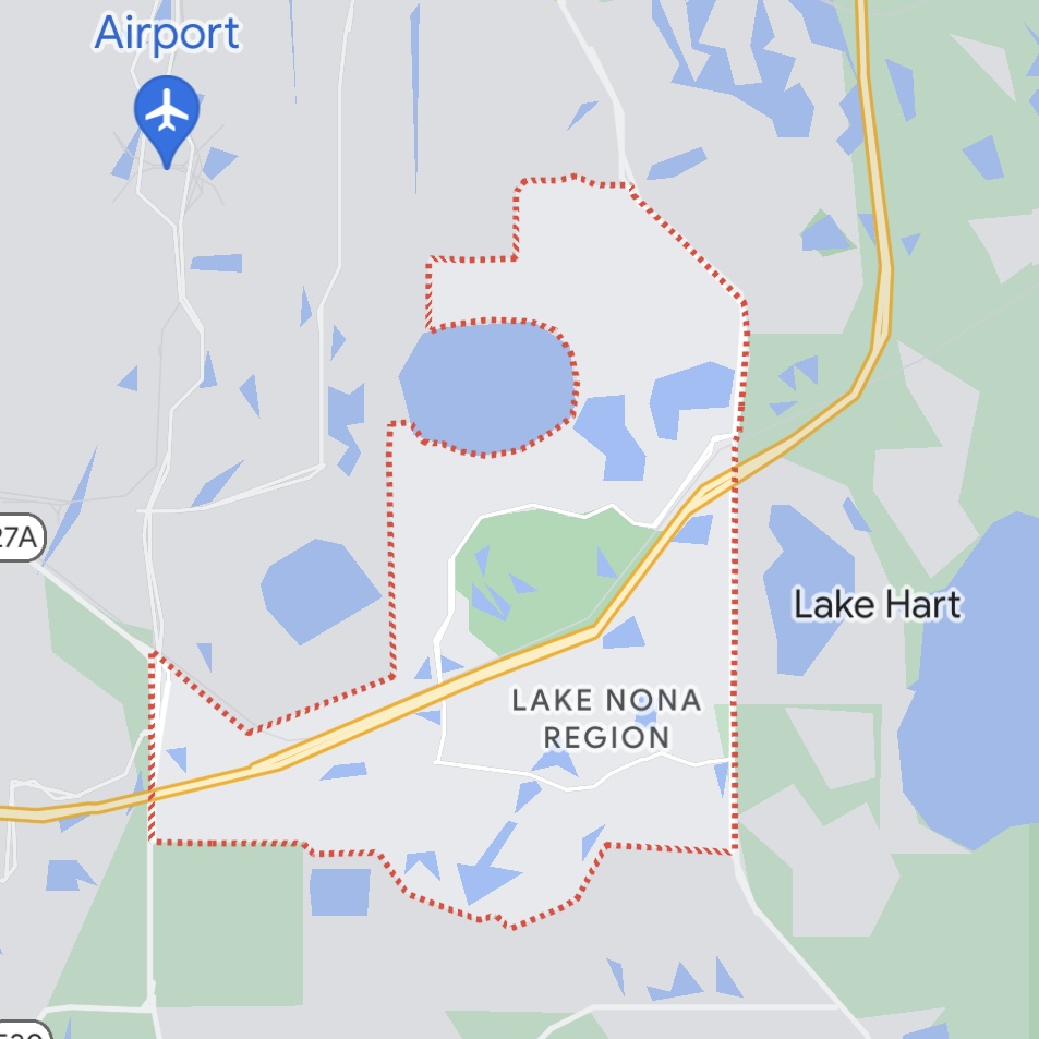 Lake Nona On Map Orlando FL