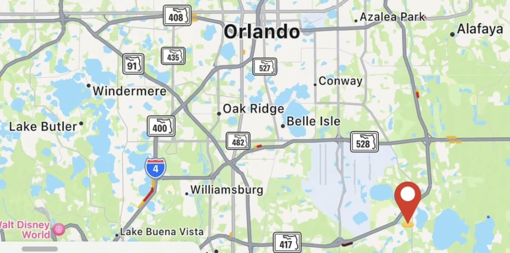 Lake Nona On Orlando FL Map