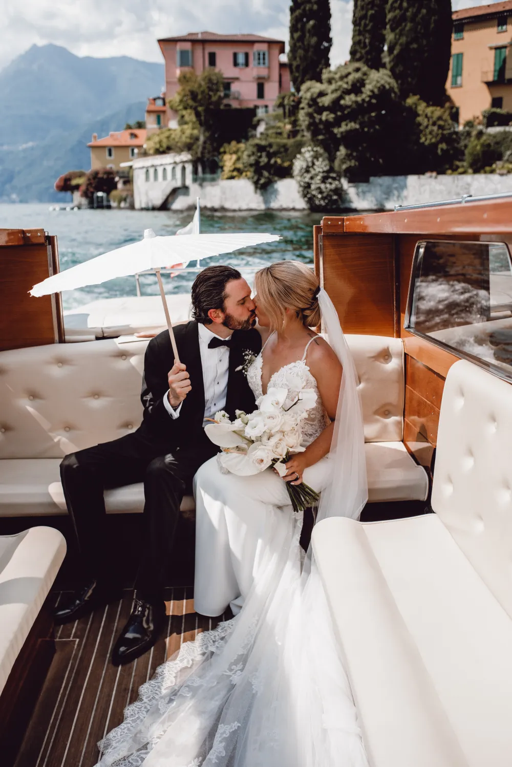 Lake Region villas with alpine backdrop