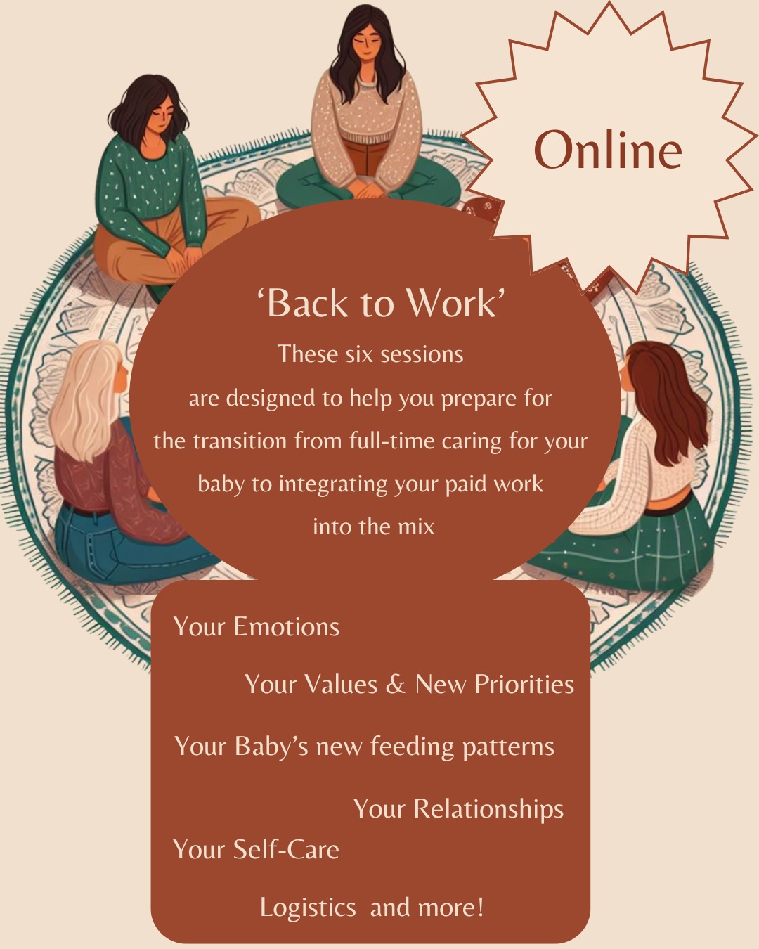 Returning to (paid) Work with a Young Child (6 online sessions)