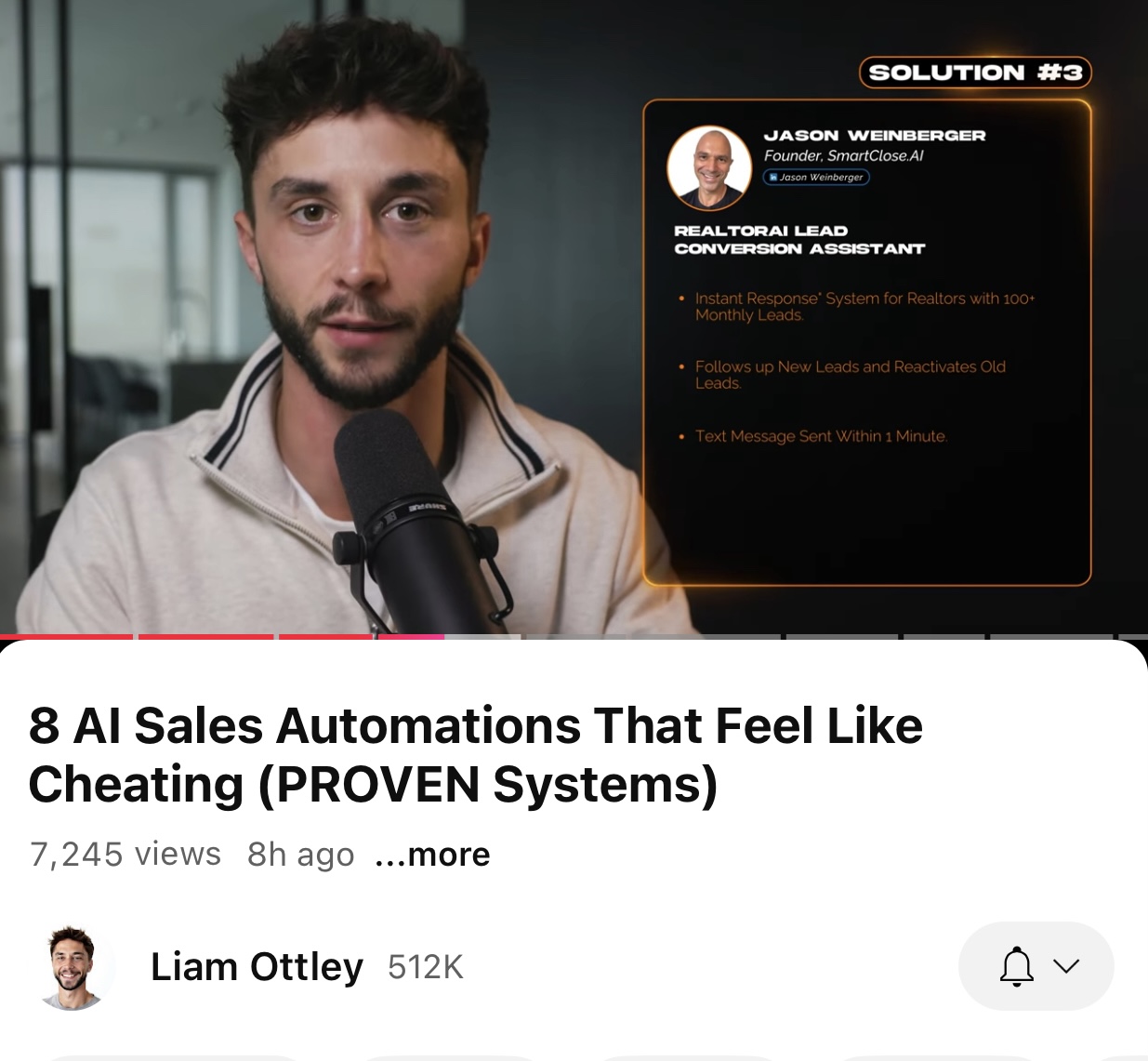 Featured as a top AI sales automation solution out of 100,000 agencies