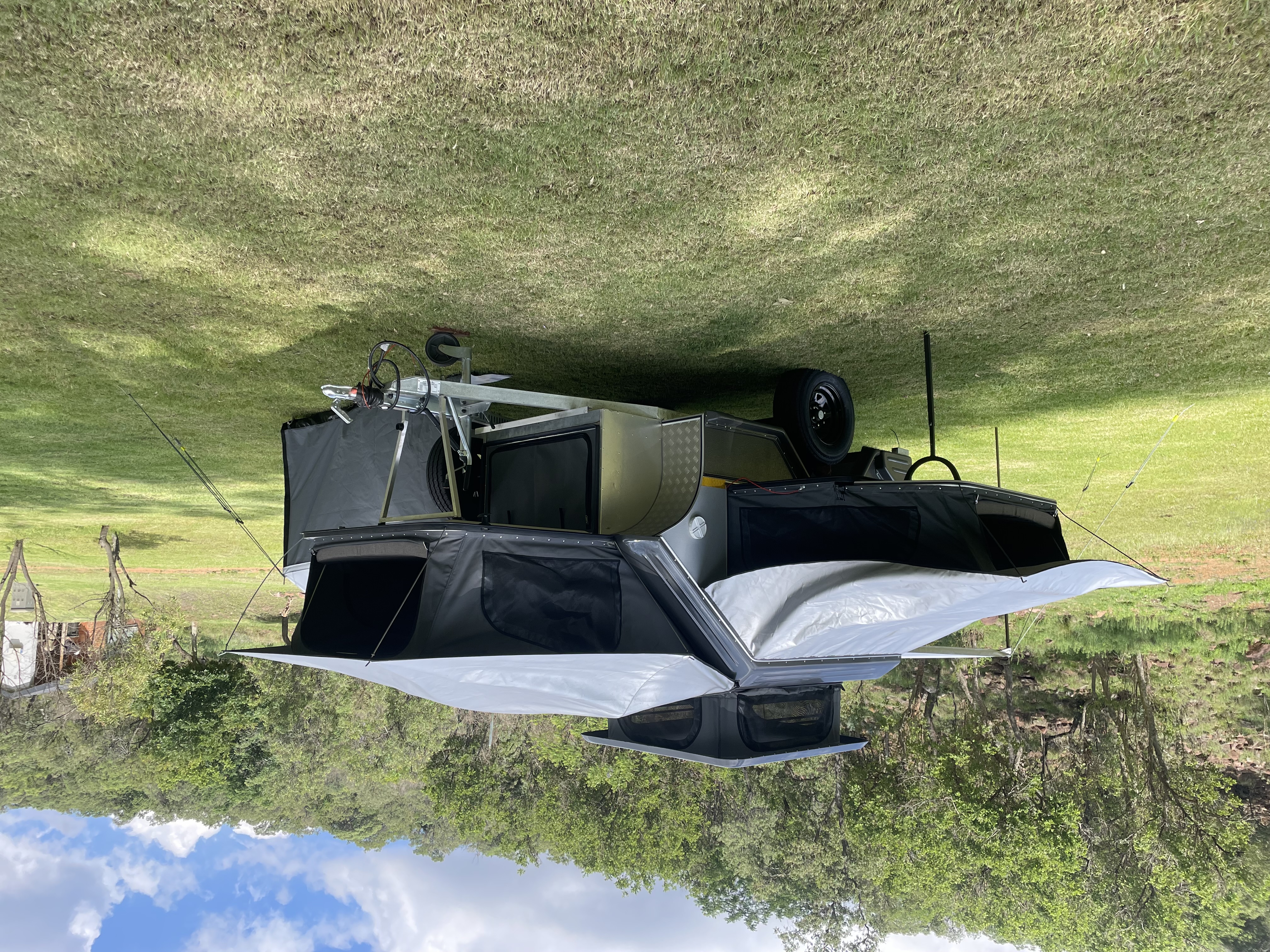 Side with fold out bed